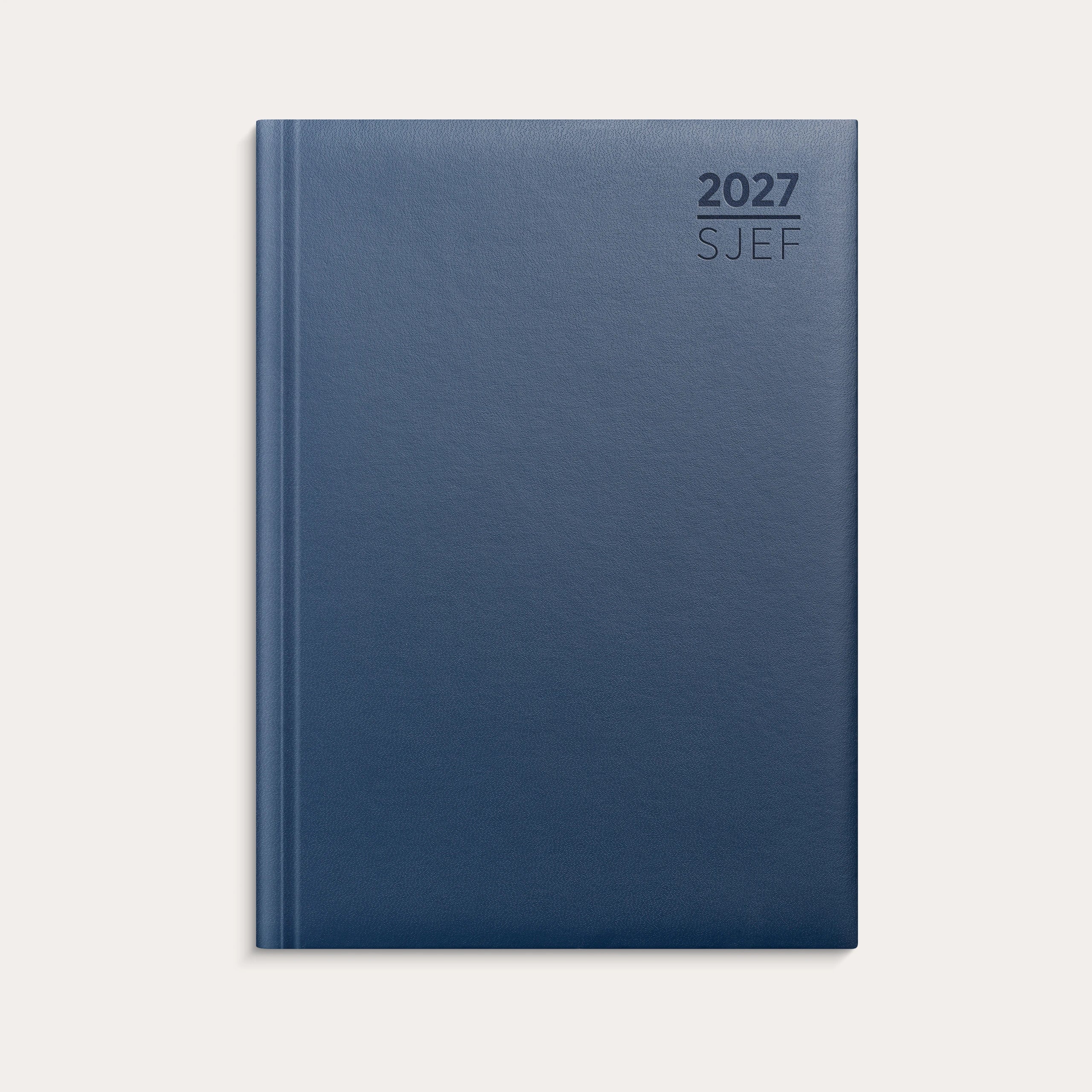 Kalender 2027 Sjef A5 blå