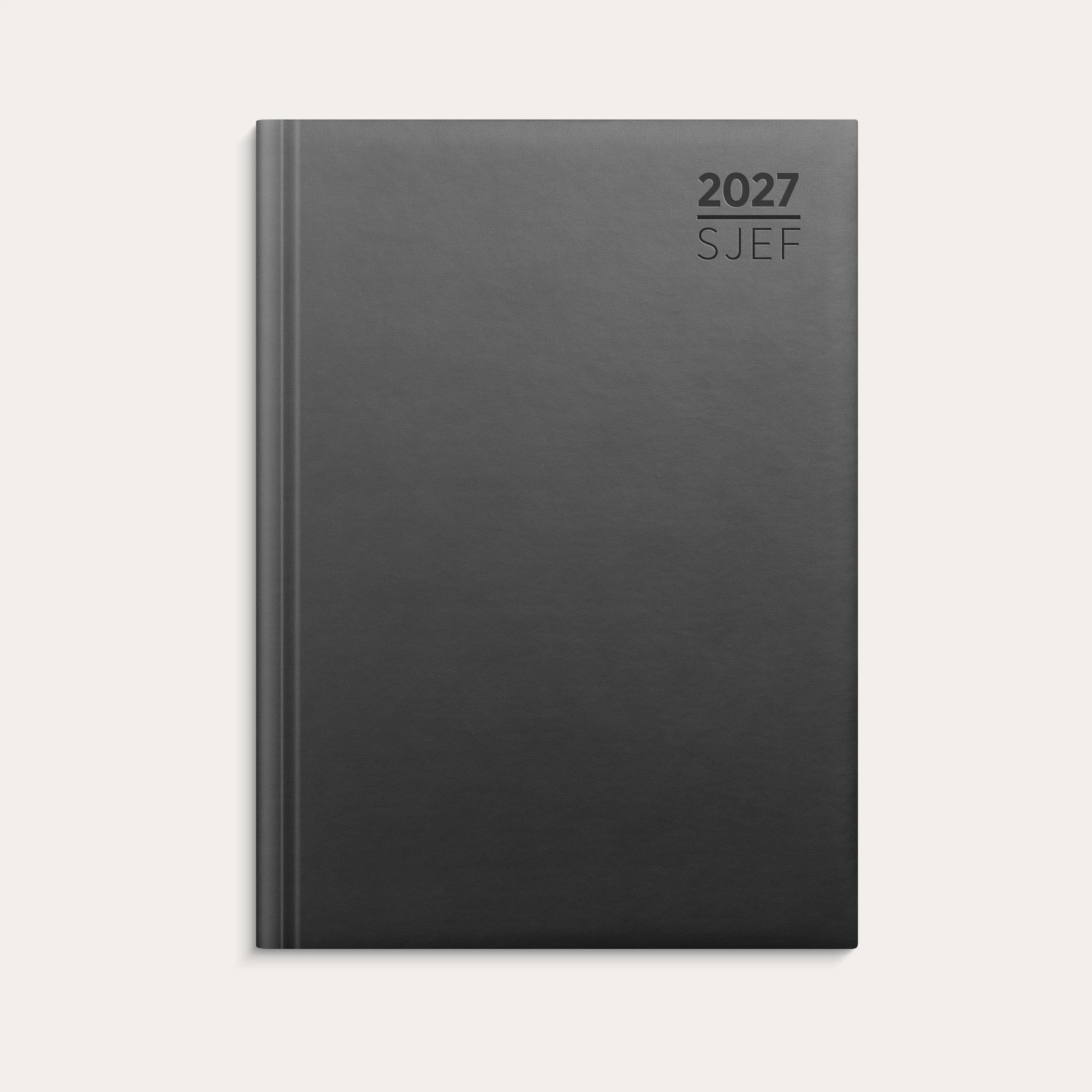 Kalender 2027 Sjef A5 grå