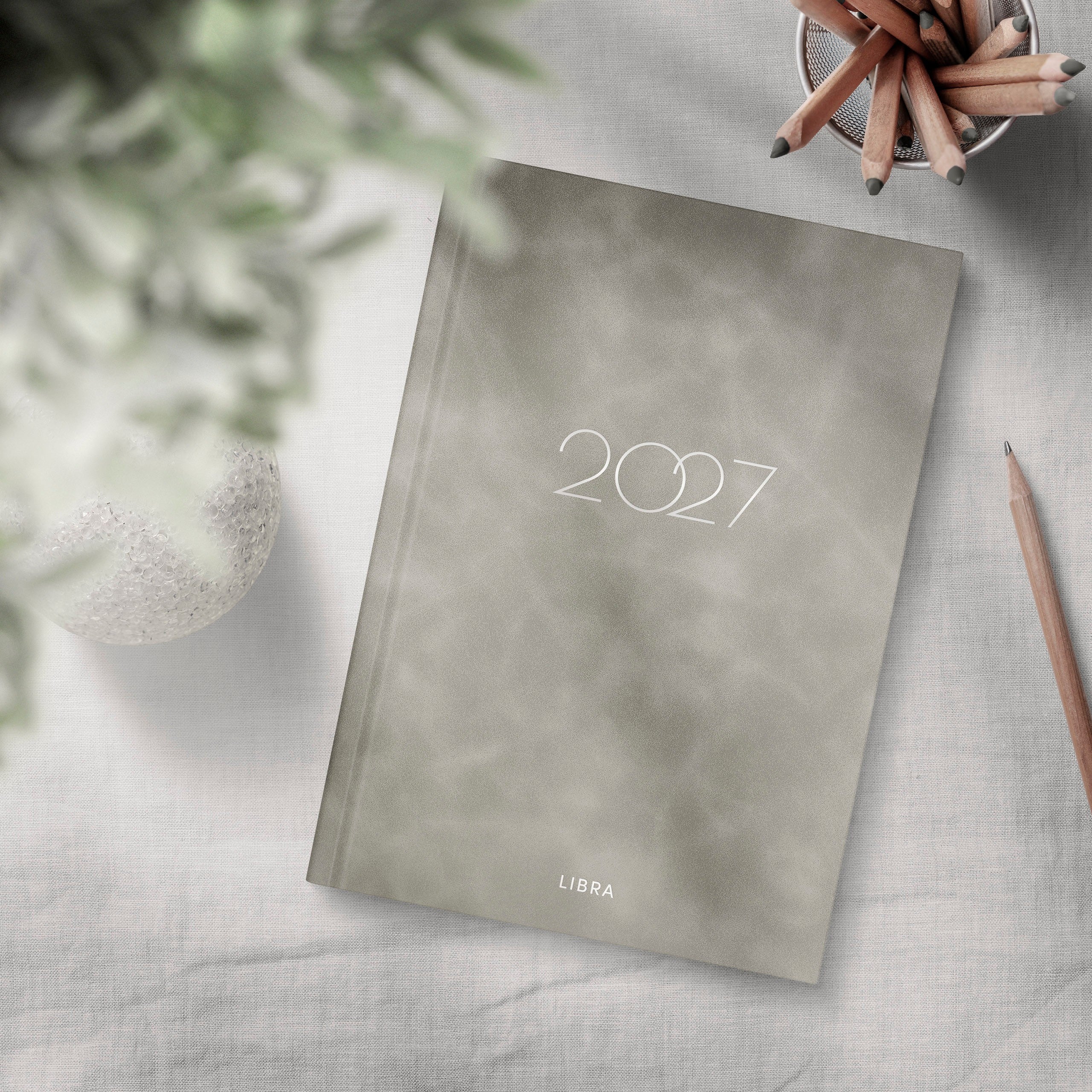 Dagbok 2027 Libra Colore Grå