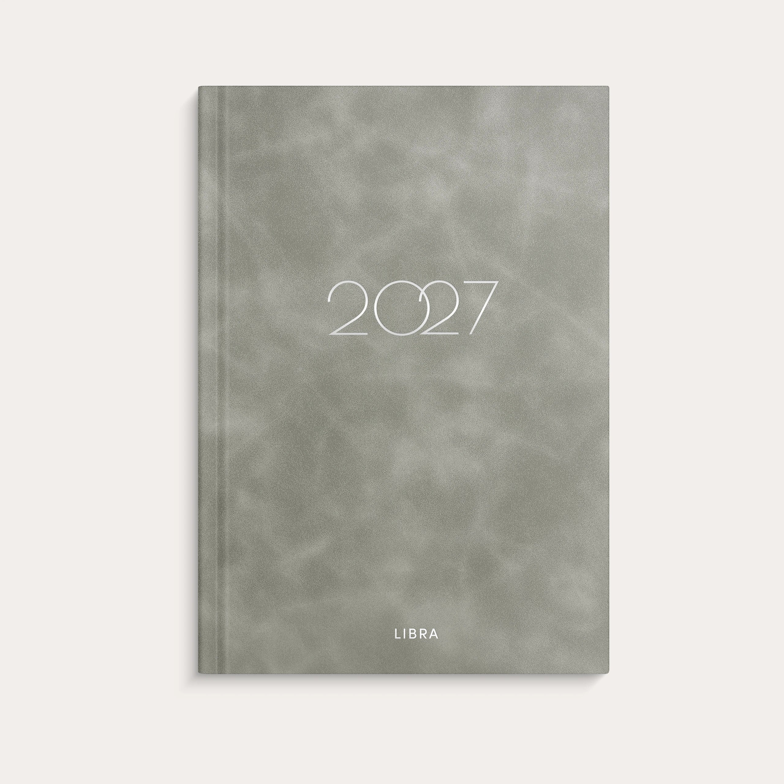 Dagbok 2027 Libra Colore Grå