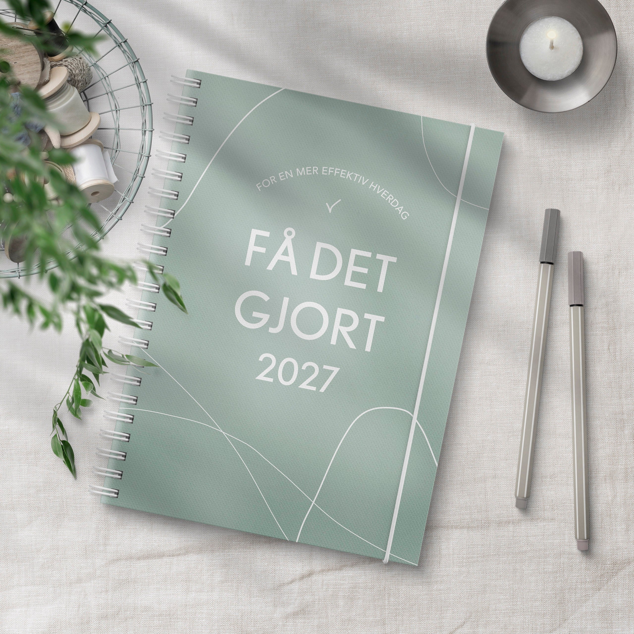 Kalender Få Det Gjort 2027 grønn