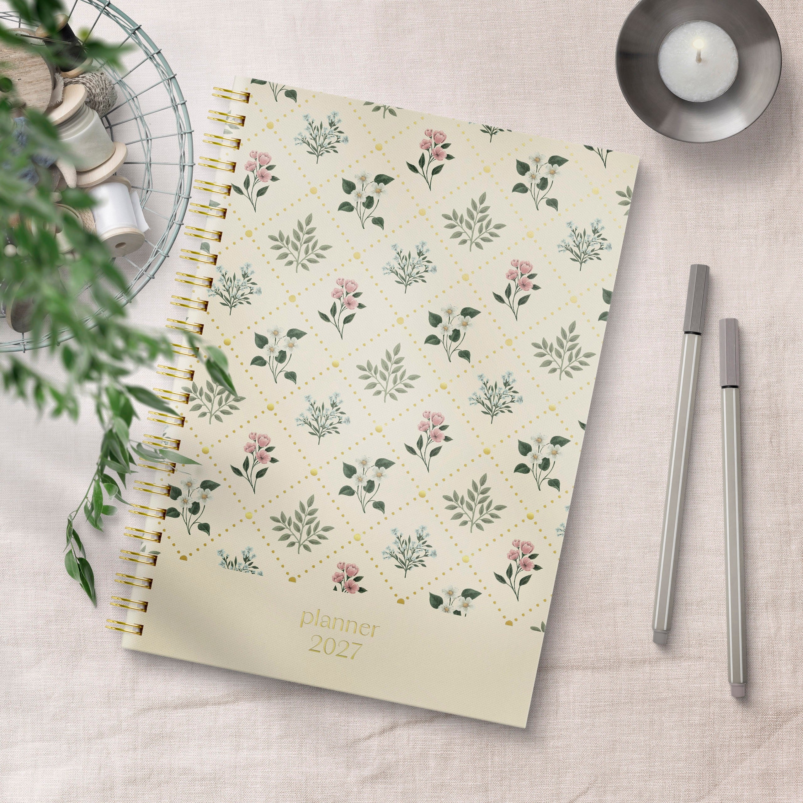 Kalender 2027 Multi A5 Blomst