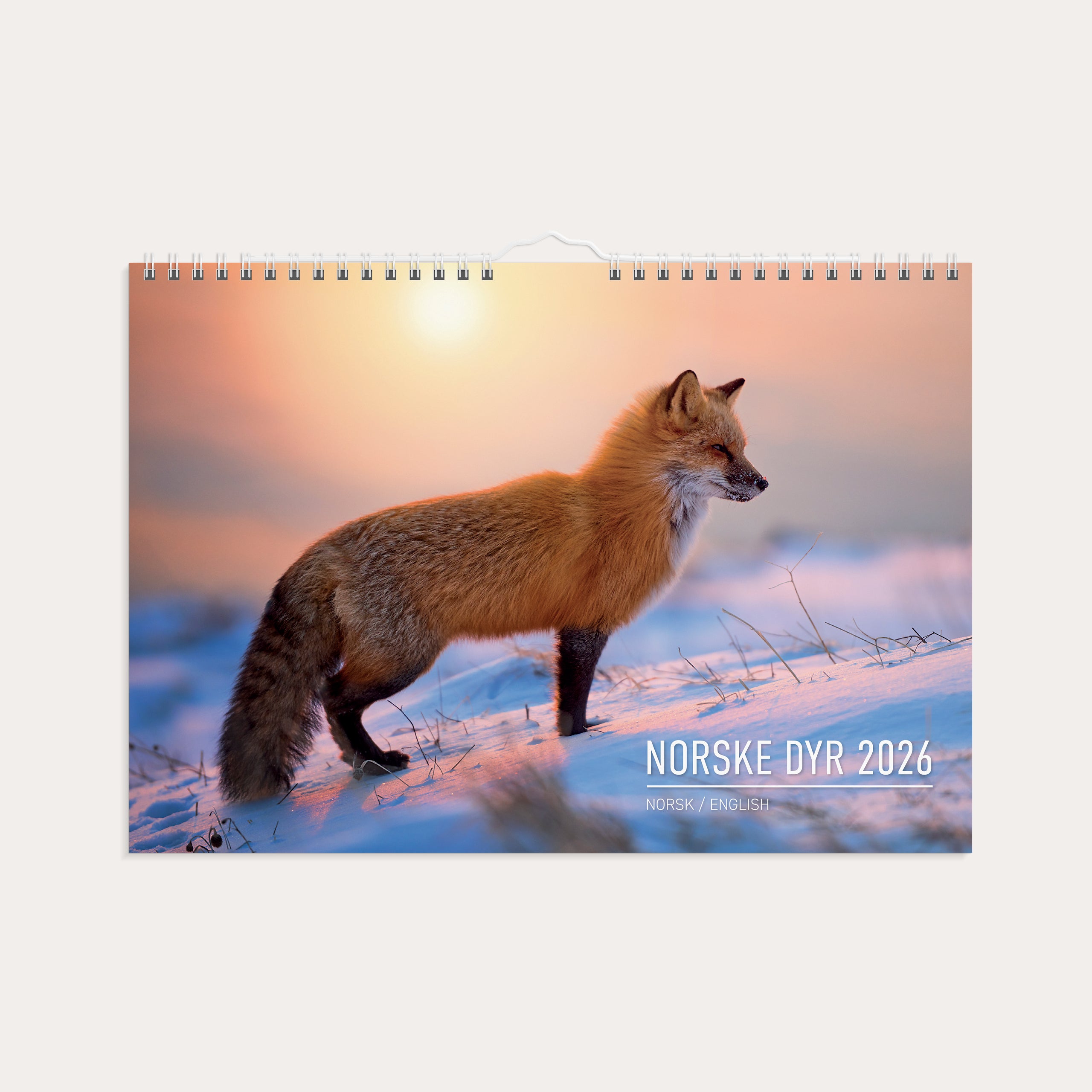 Veggkalender 2026 Norske Dyr