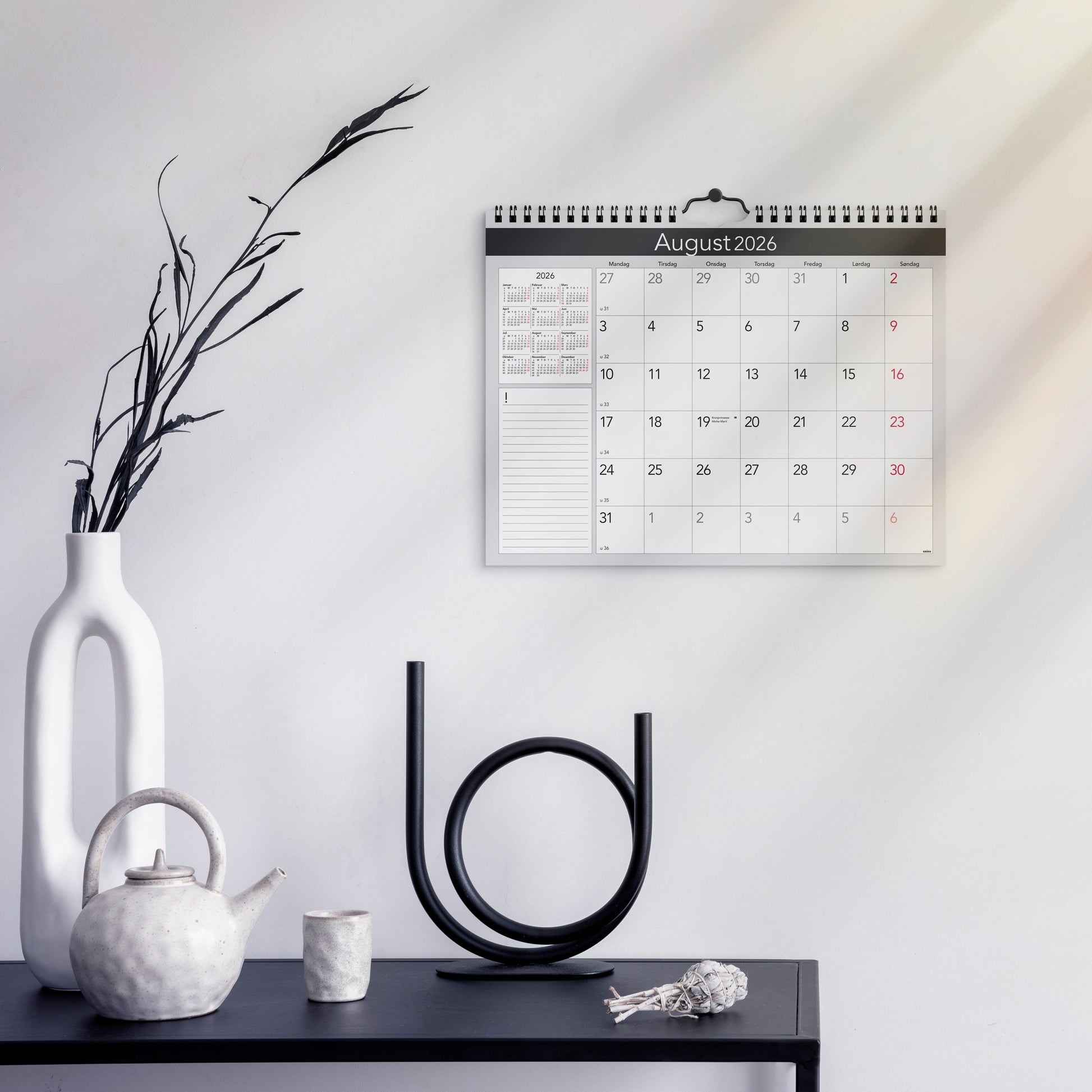 Månedskalender 2026 Elegant – lifestyle