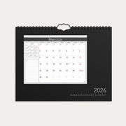 Månedskalender 2026 Elegant