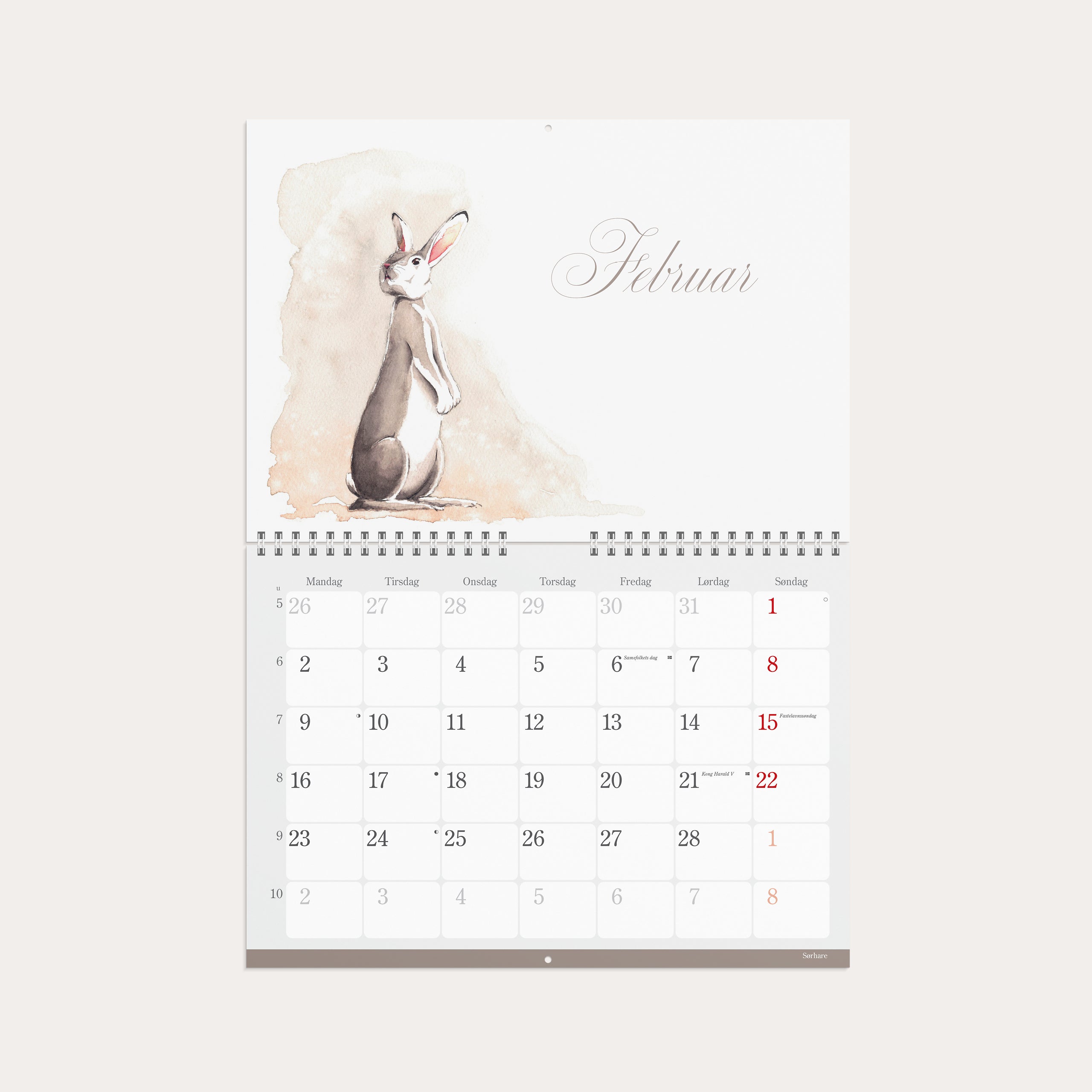 Veggkalender 2026 Natur