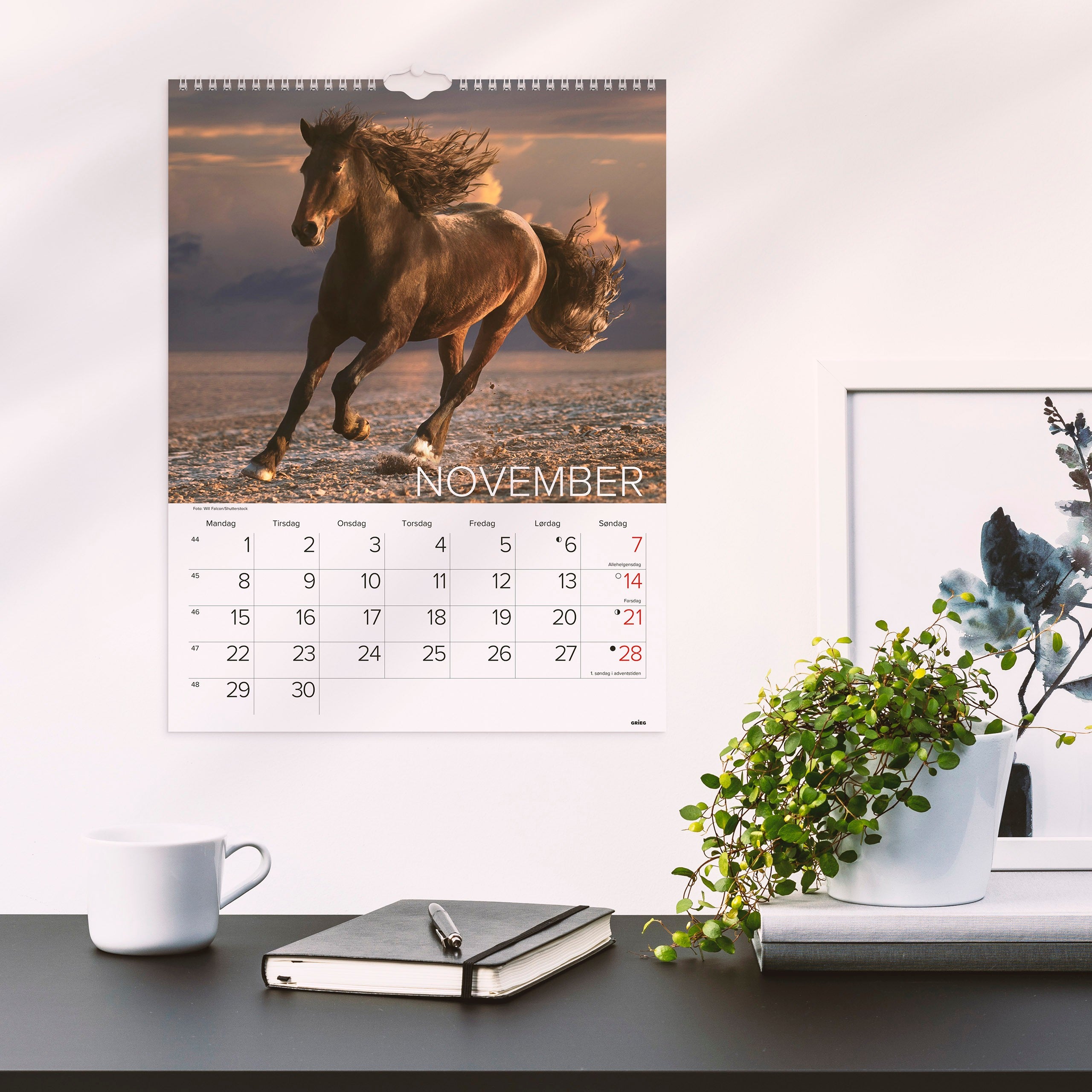 Veggkalender 2027 Hester