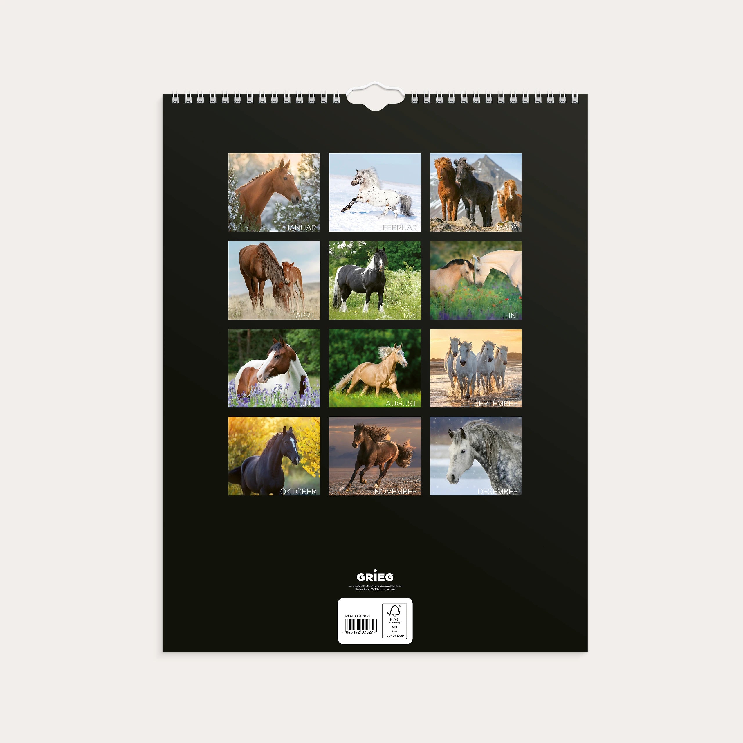 Veggkalender 2027 Hester
