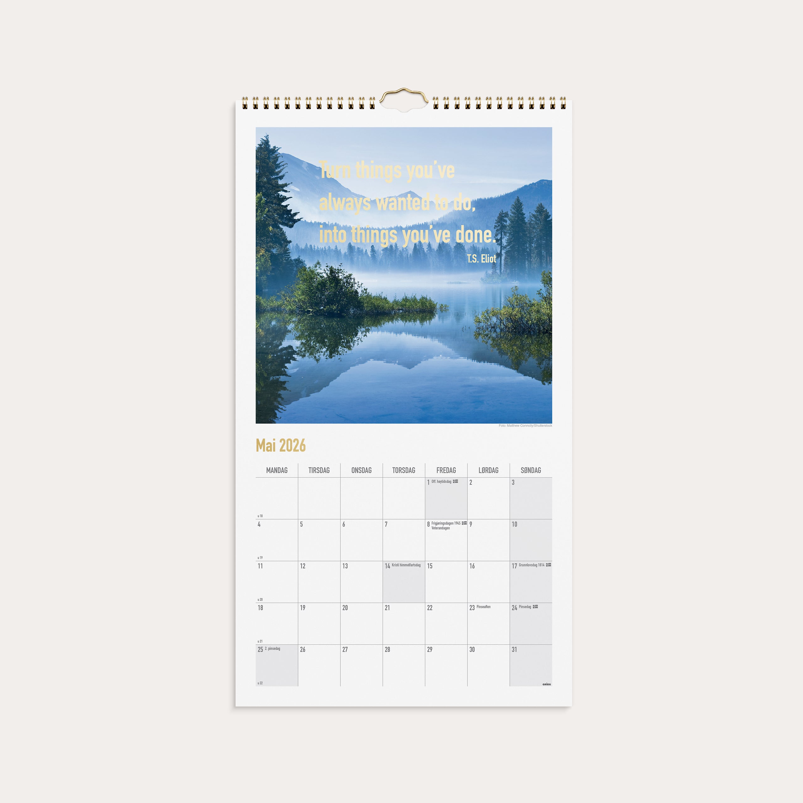 Veggkalender 2026 Dream & Do