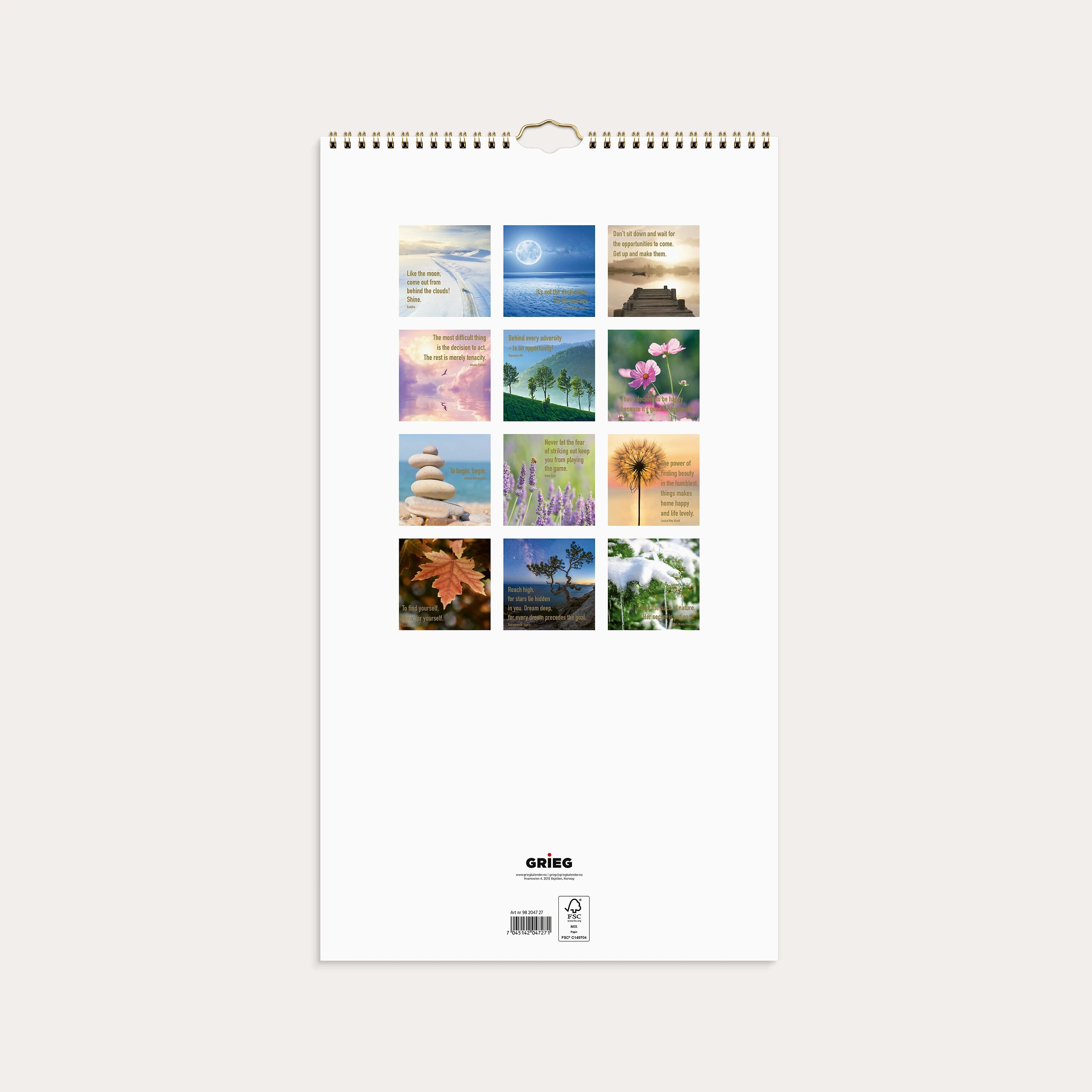Veggkalender 2027 Dream & Do