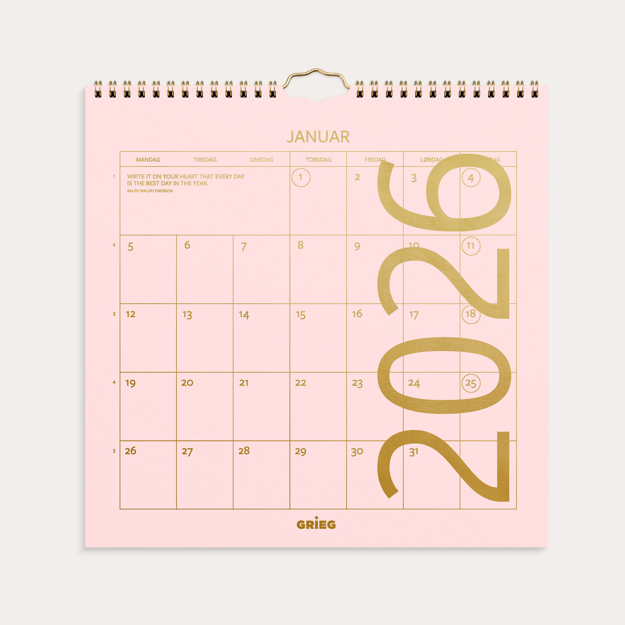 Veggkalender 2026 Color