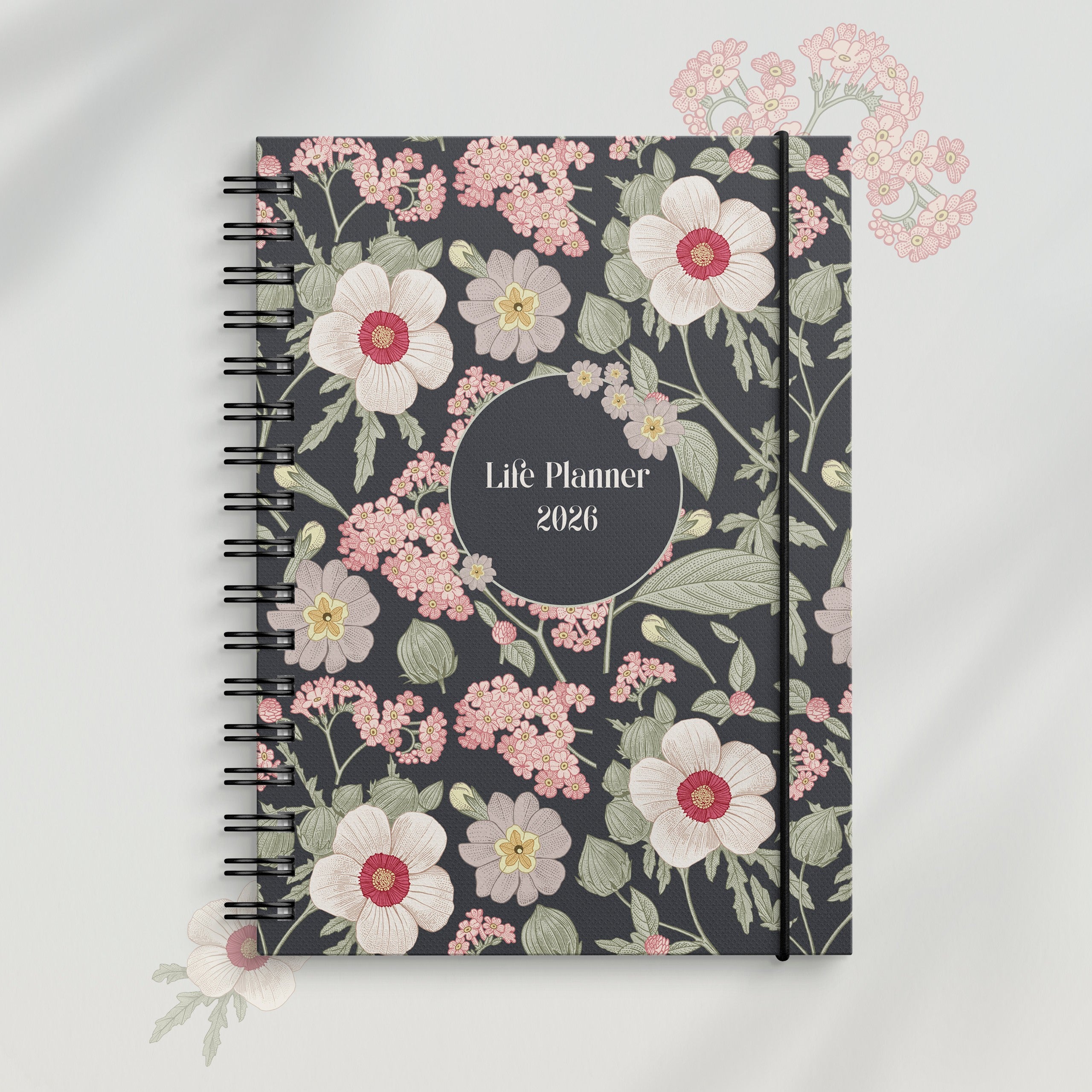 Life Planner Floral A6 2026