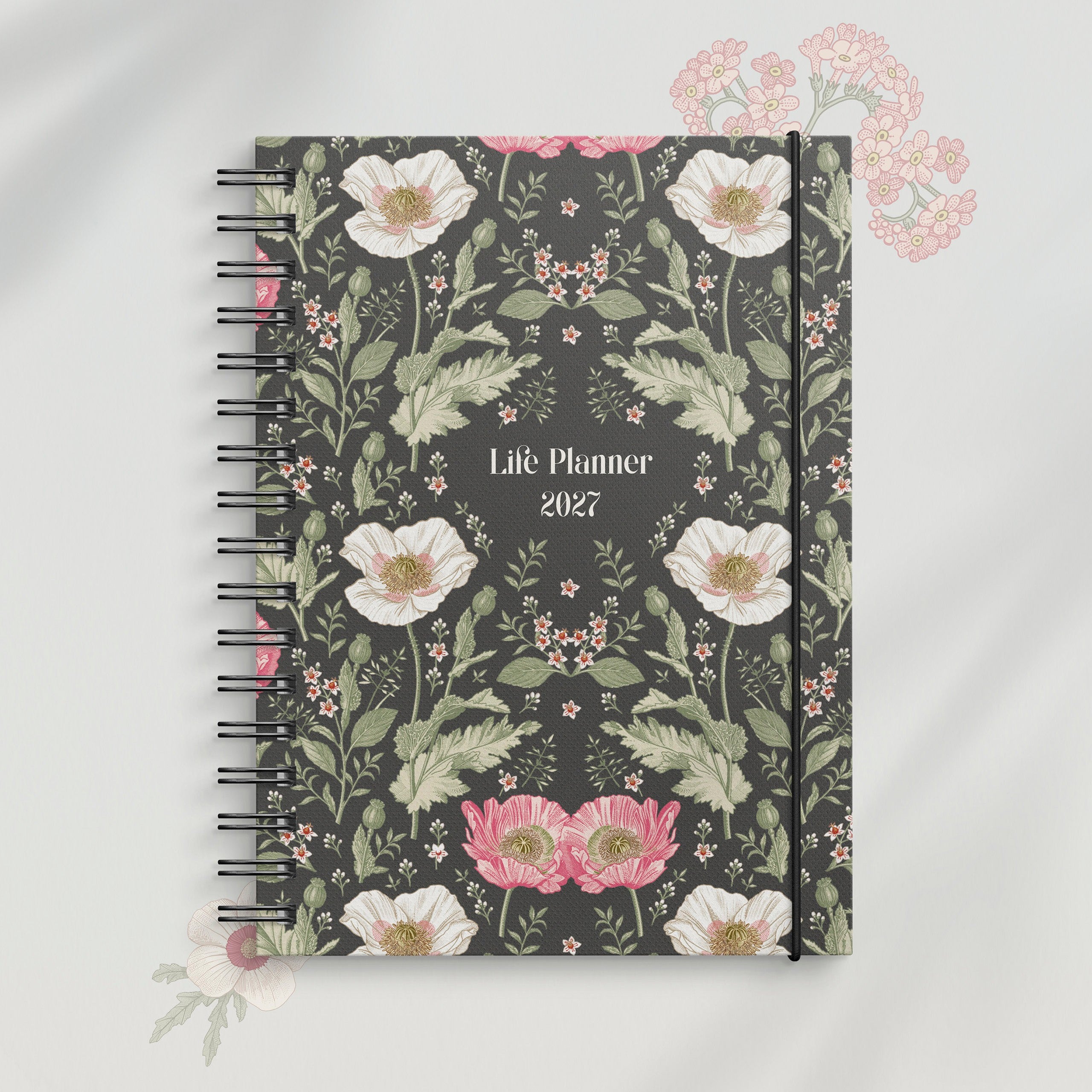 Life Planner Floral A6 2027