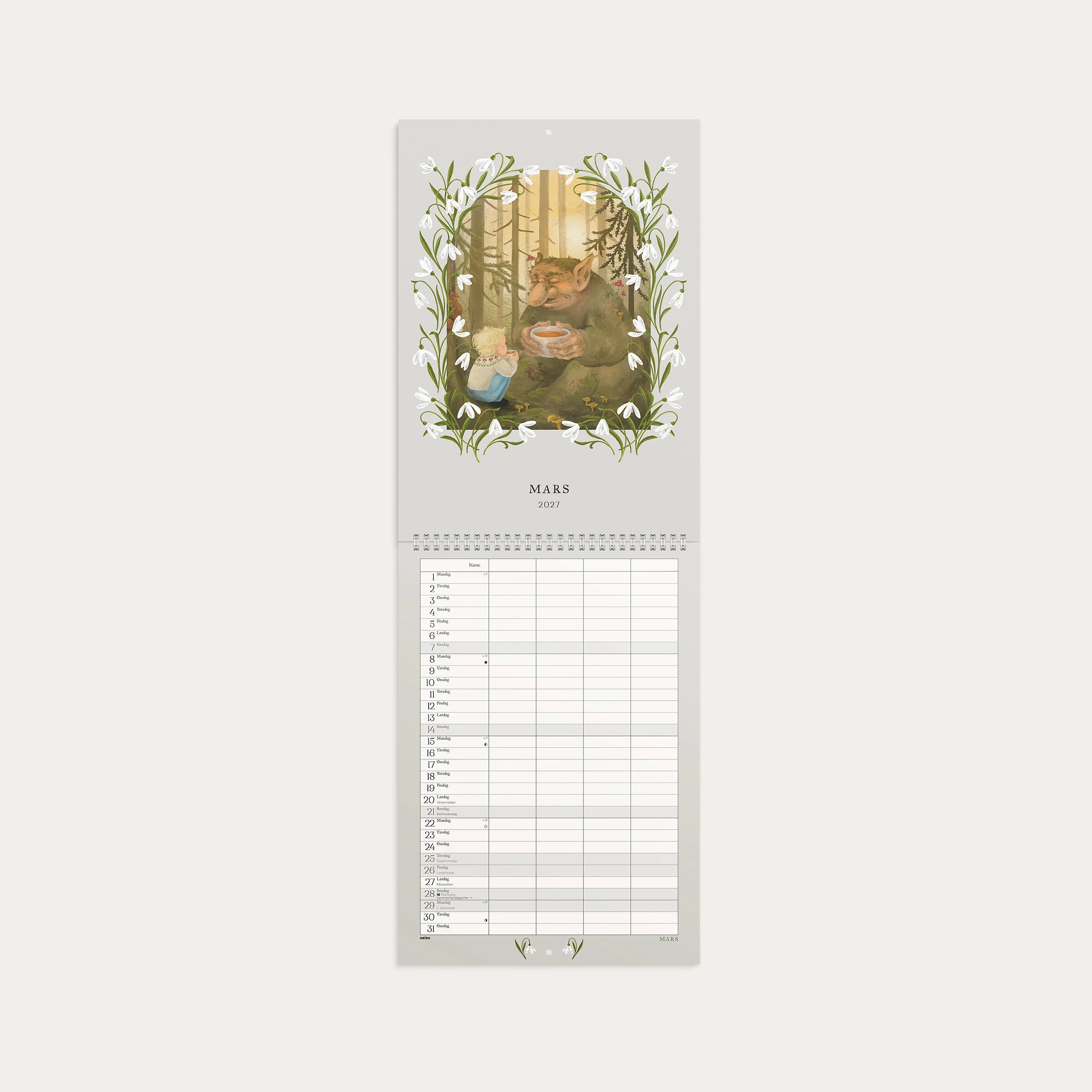 Familiekalender 2027 Eventyrskog