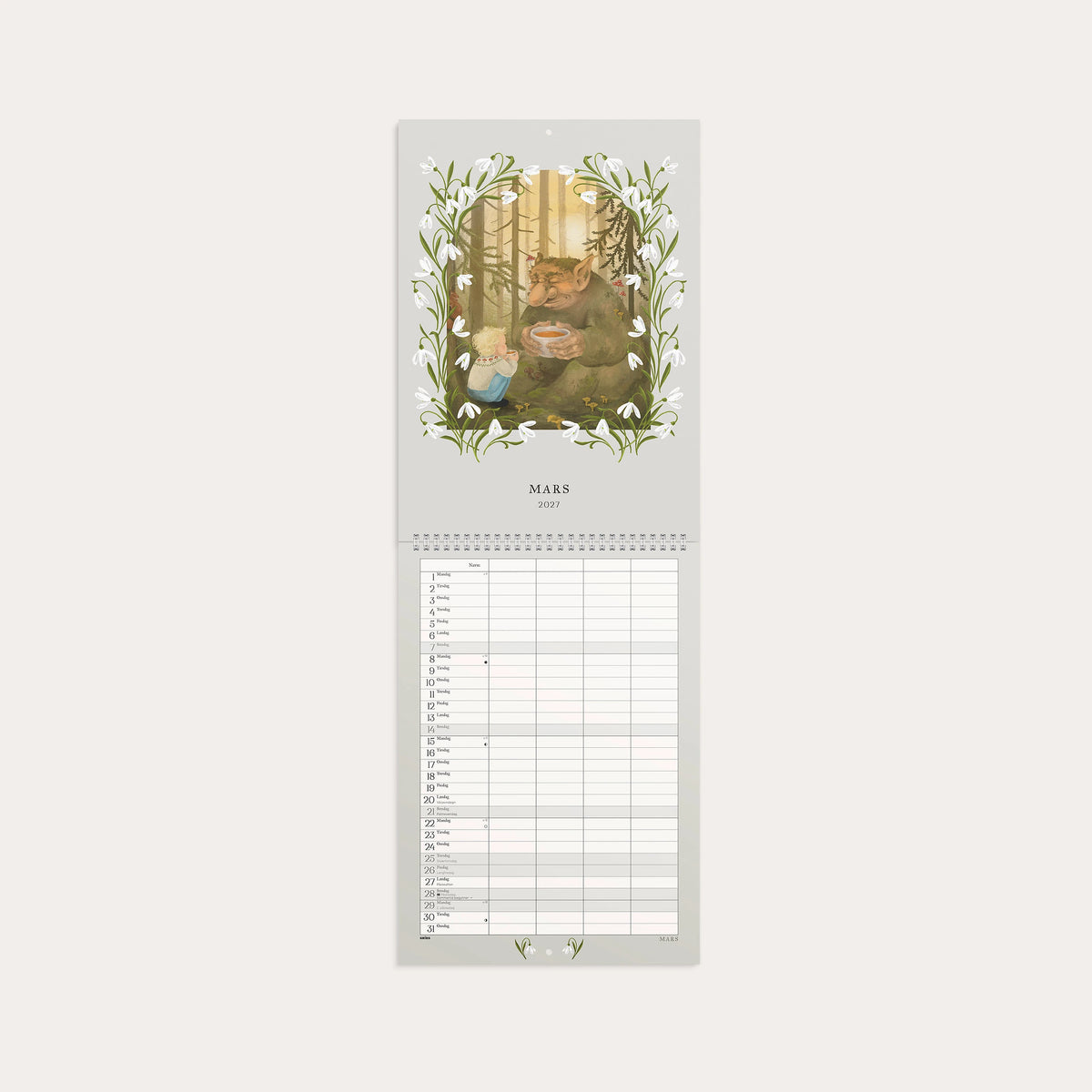 Familiekalender 2027 Eventyrskog