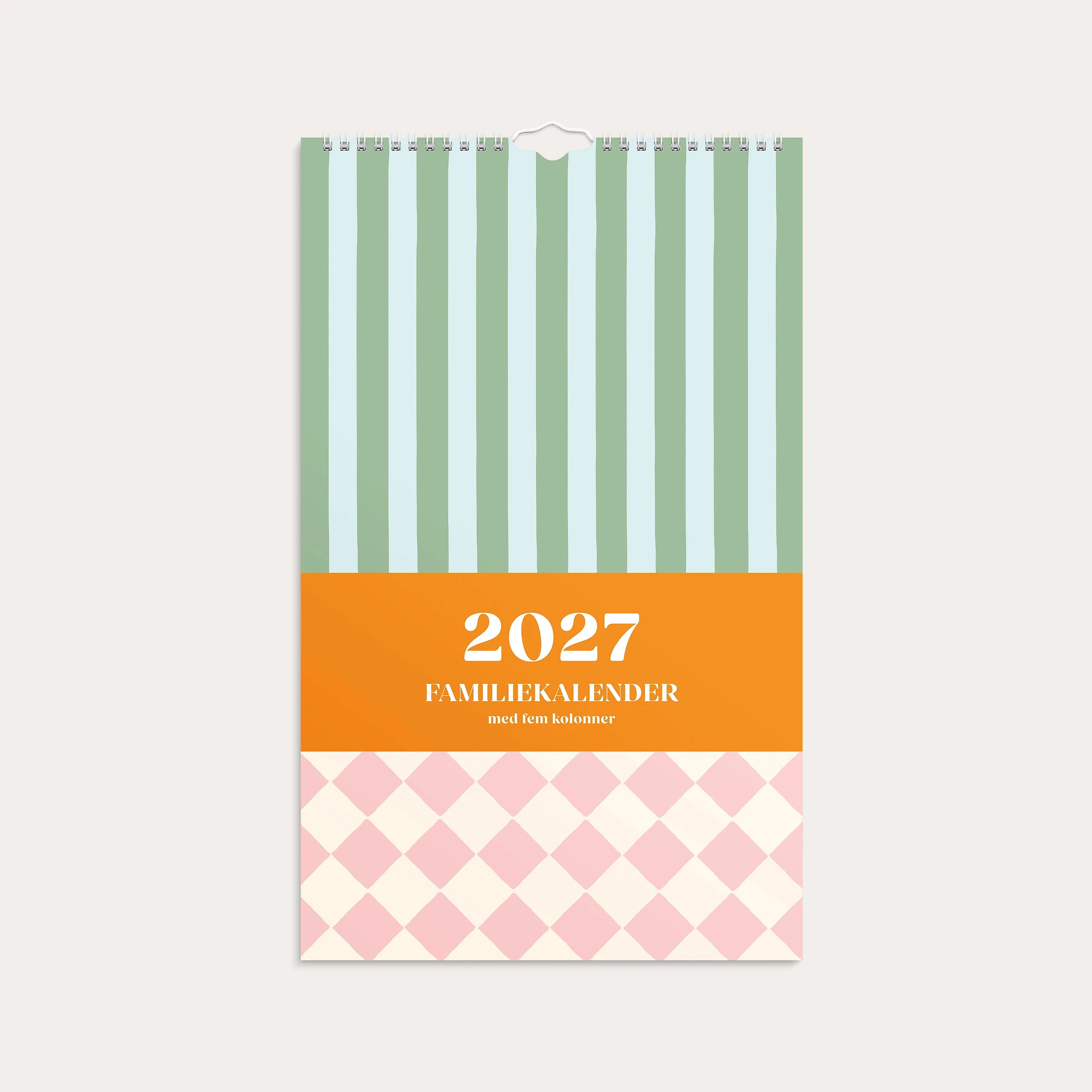 Familiekalender 2027 Color Blocking
