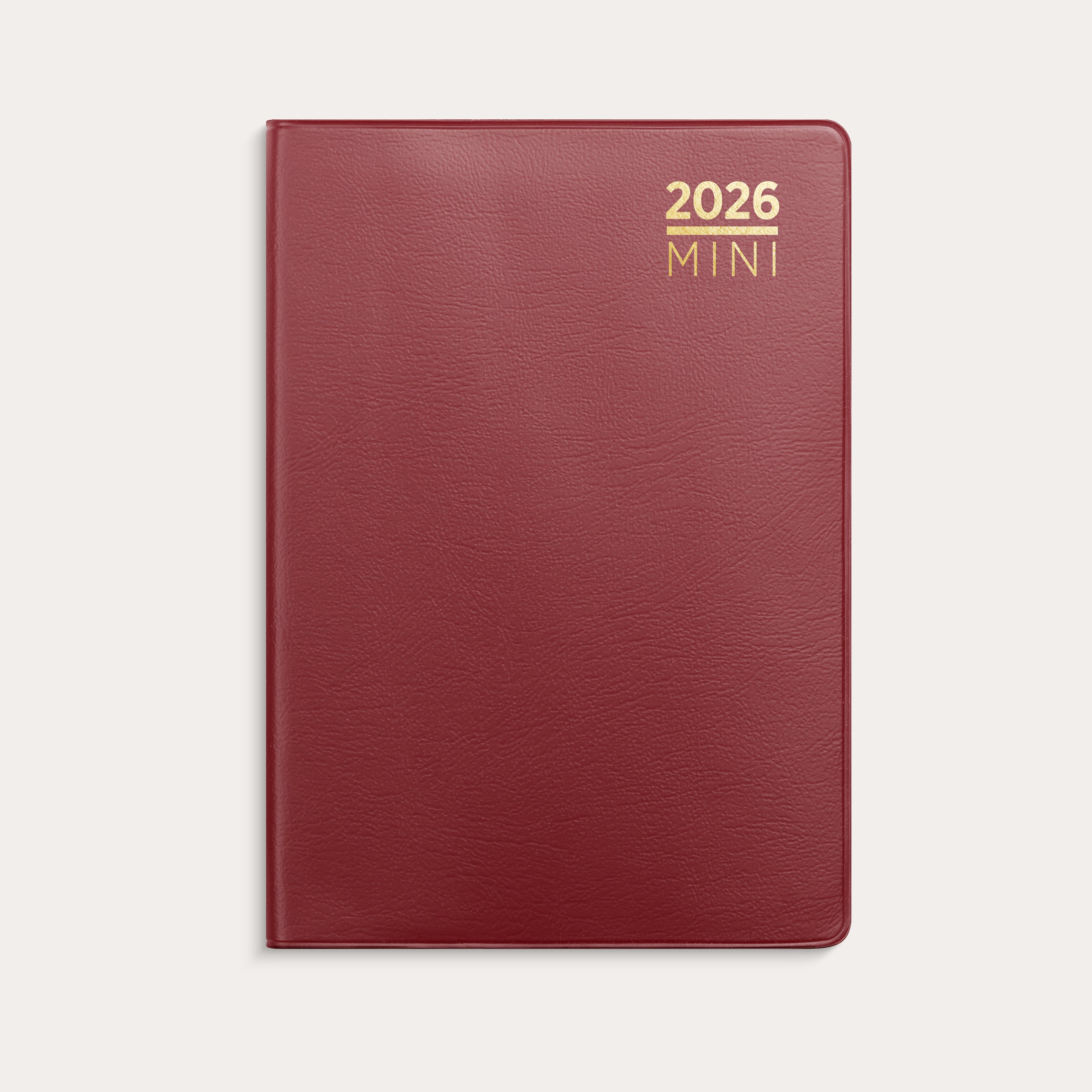 Kalender Mini 2026 burgunder