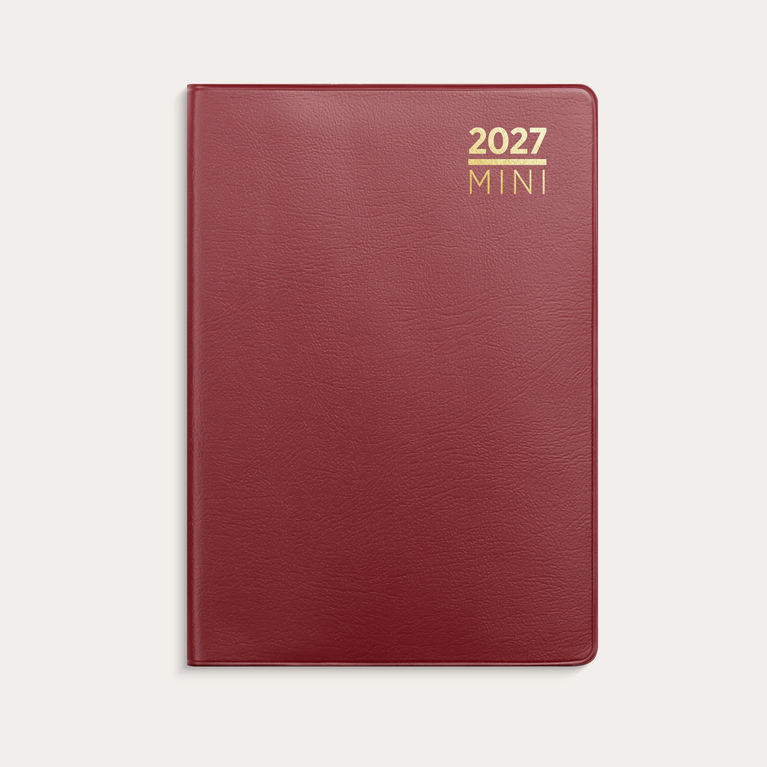 Kalender Mini 2027 burgunder