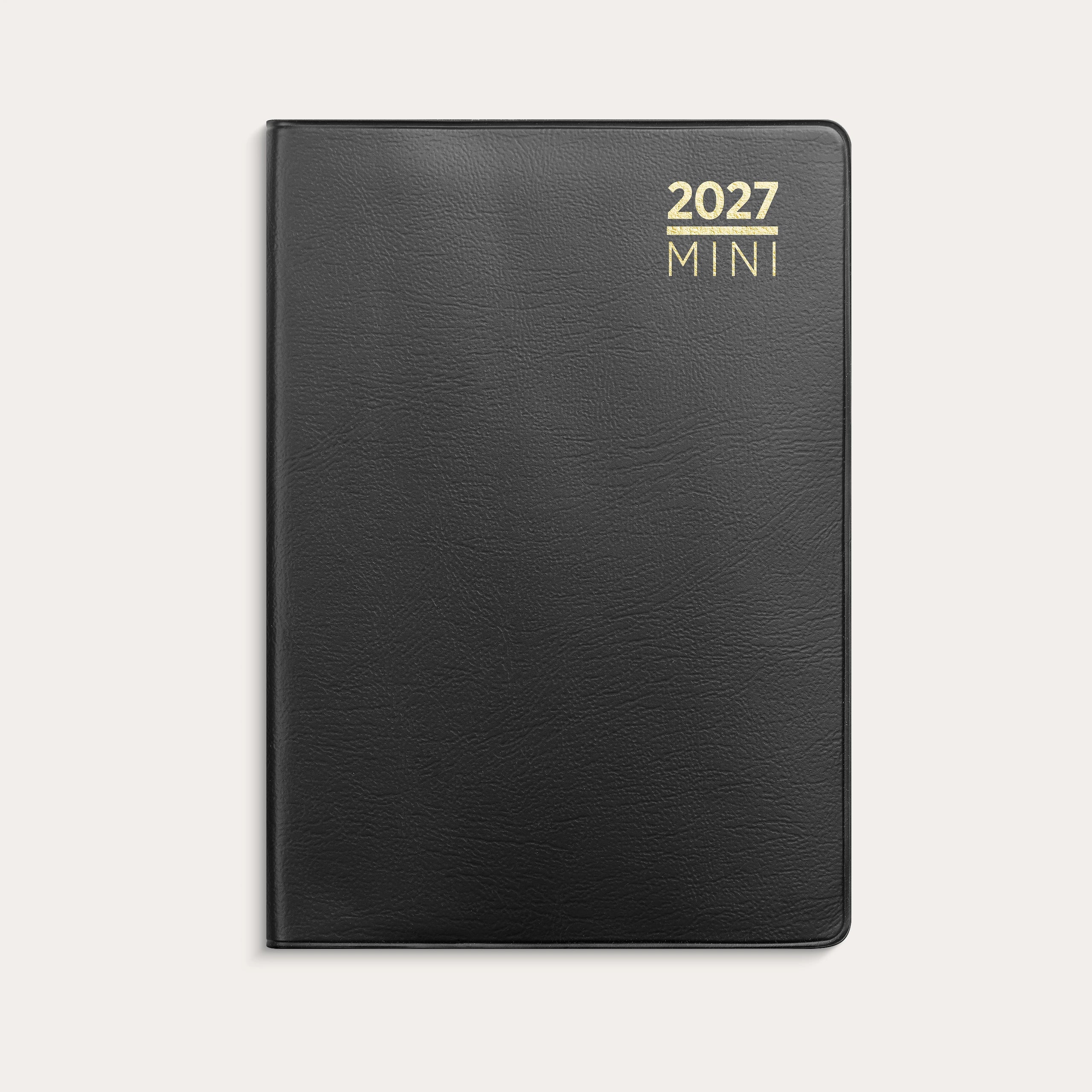 Kalender Mini 2027 sort plast