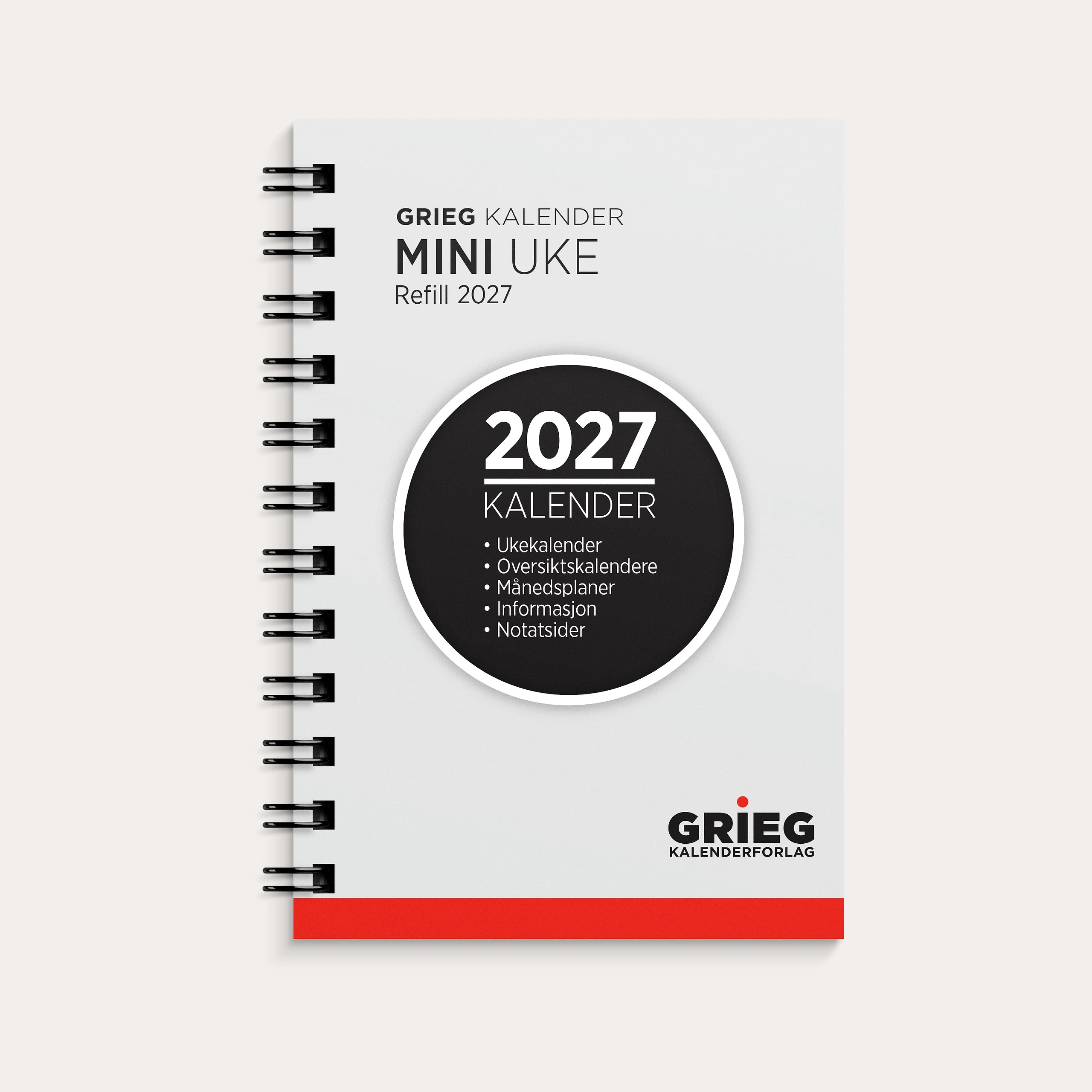 Kalender Mini 2027 refill