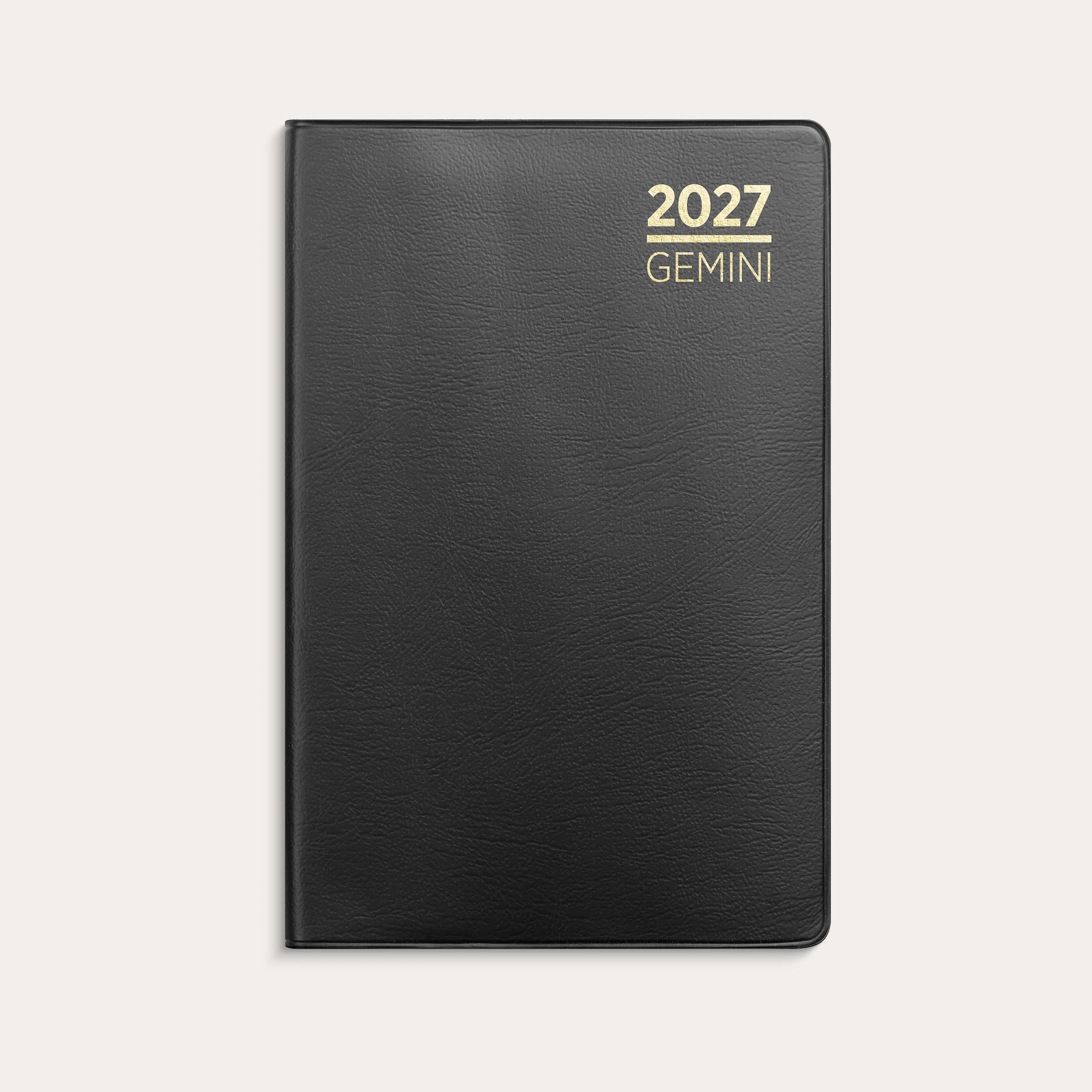 Kalender Gemini 2027 sort plast