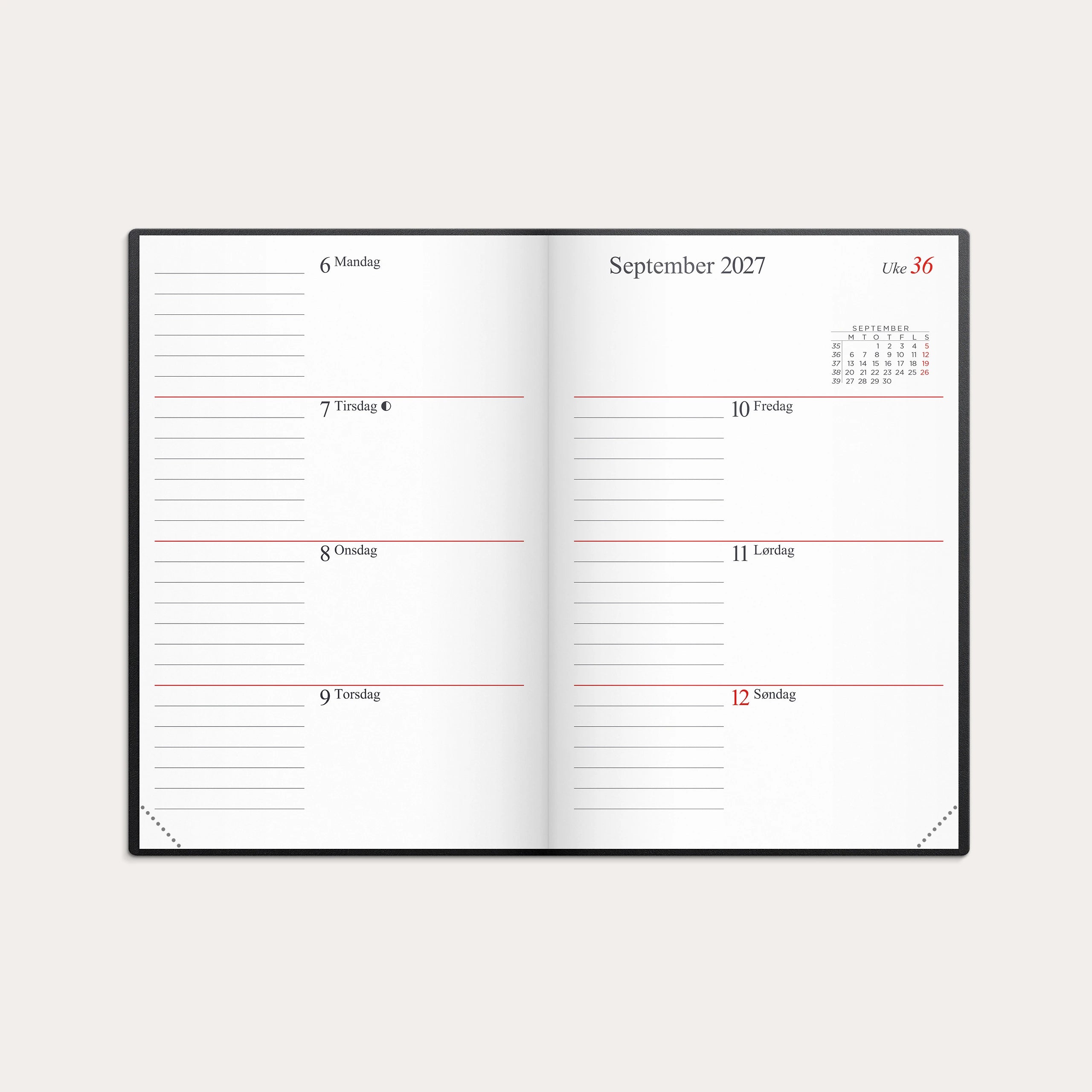 Kalender Gemini Lite 2027 sort