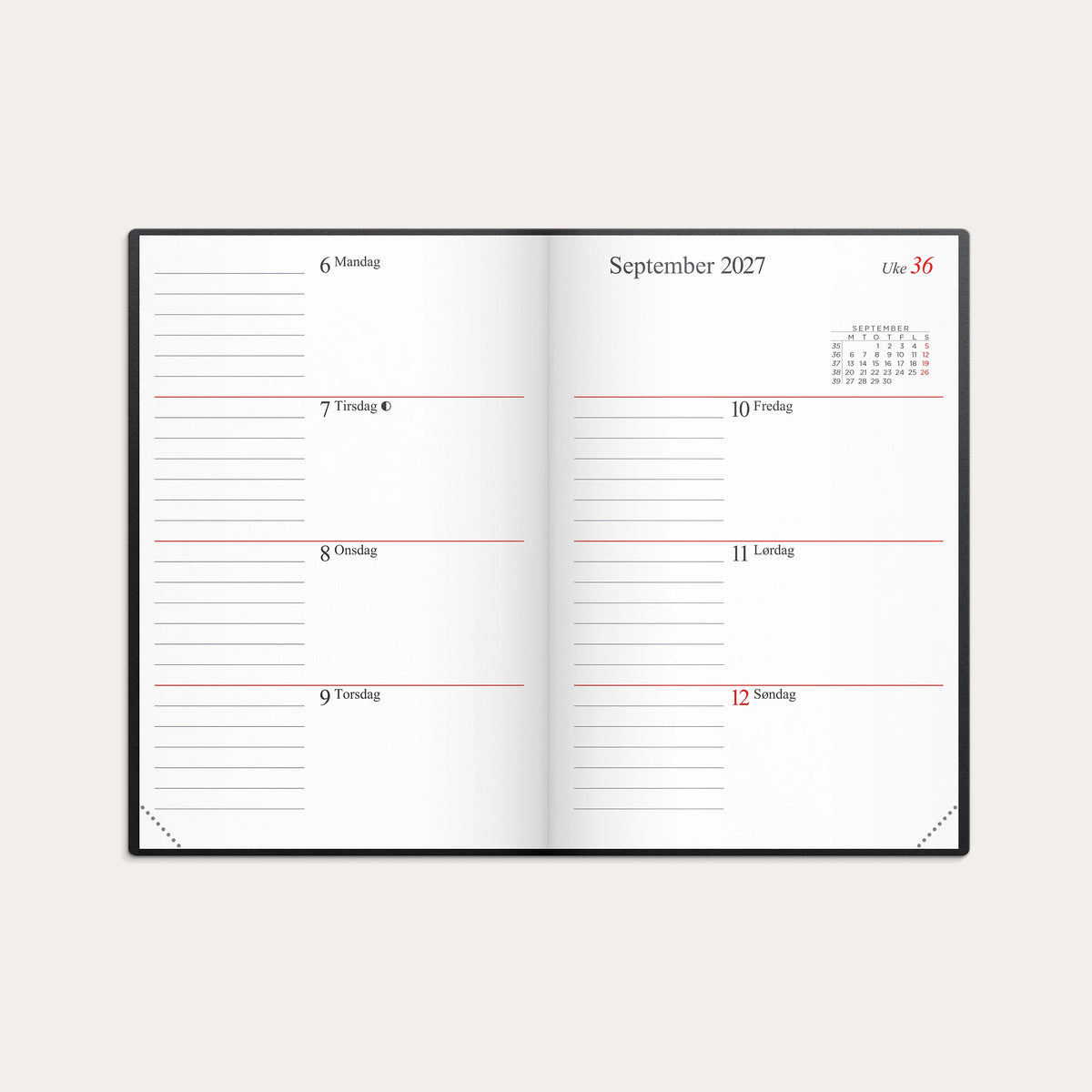 Kalender Gemini Lite 2027 sort