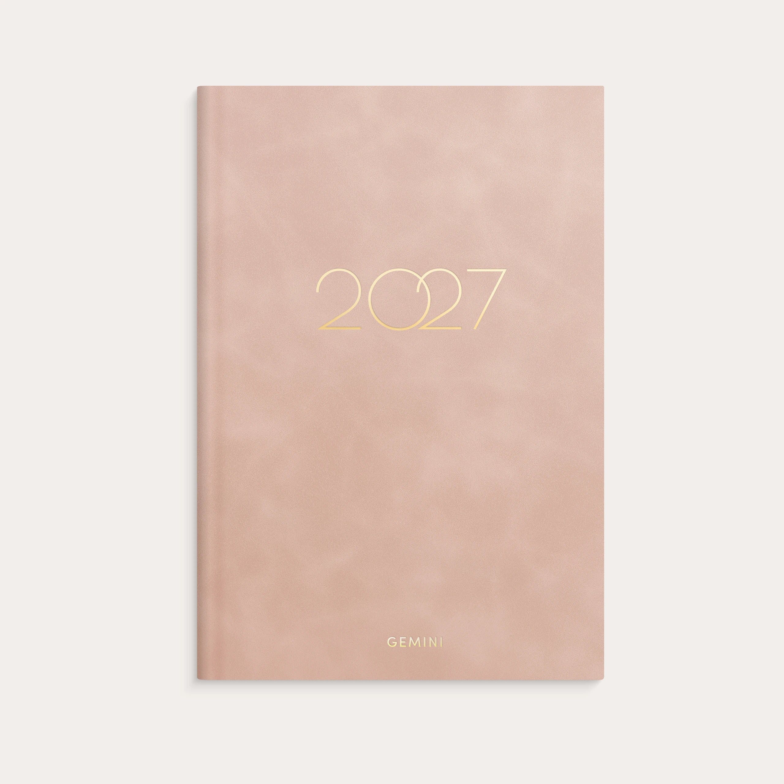 Kalender Gemini 2027 Colore Rosa