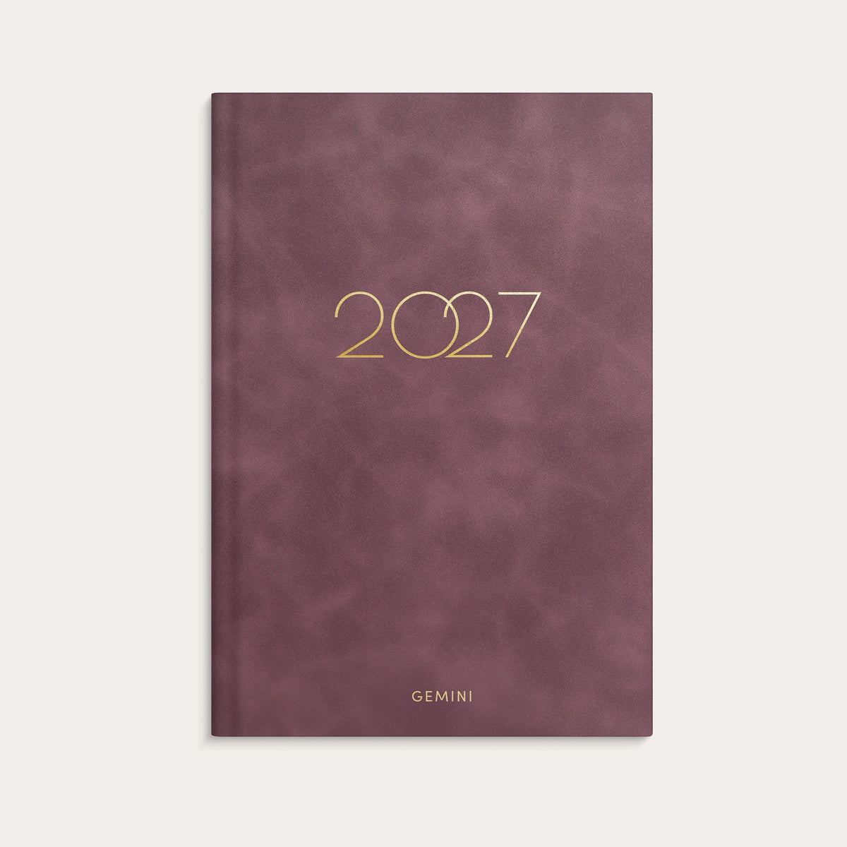 Kalender Gemini 2027 Colore Burgunder