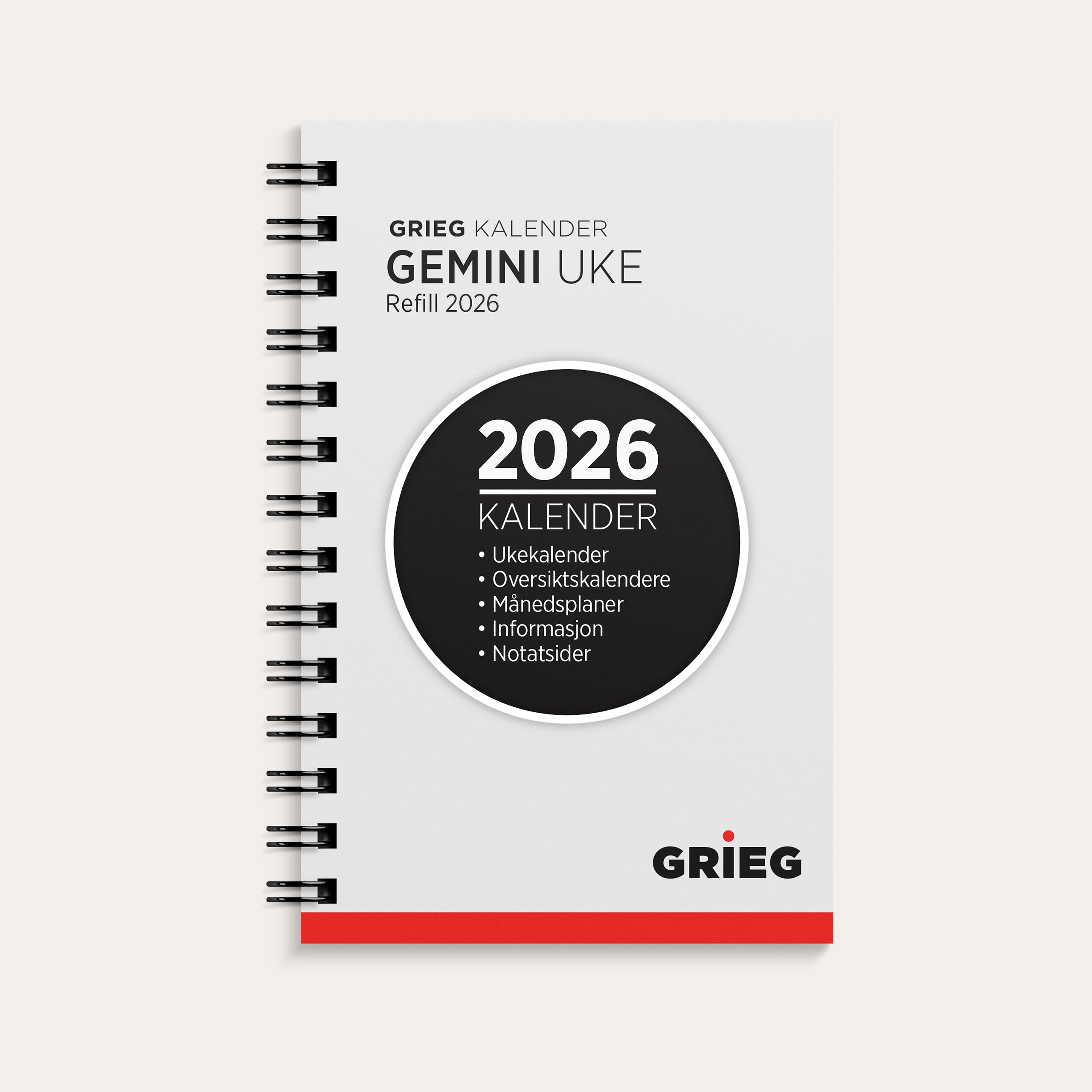 Kalender Gemini 2026 refill