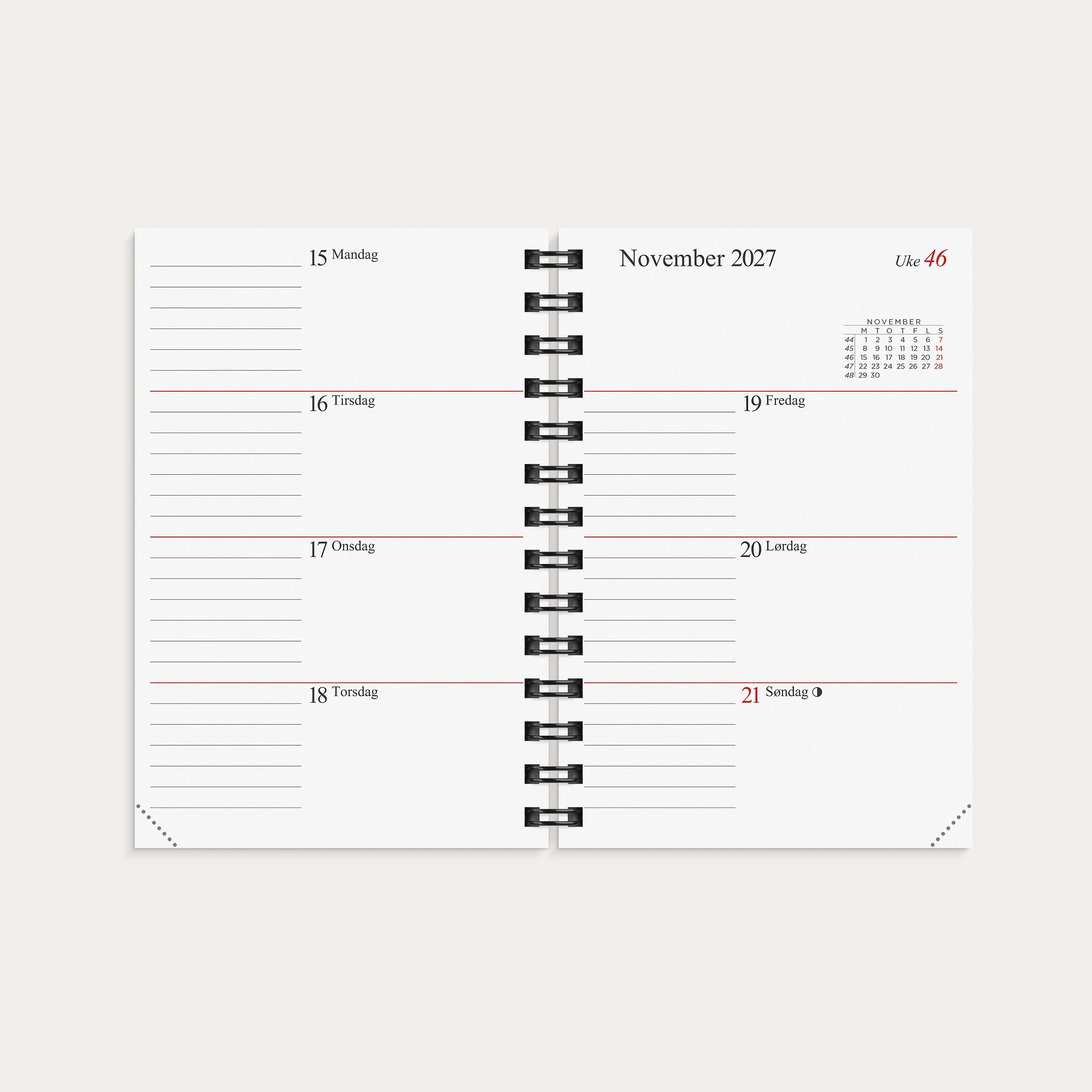 Kalender Gemini 2027 refill