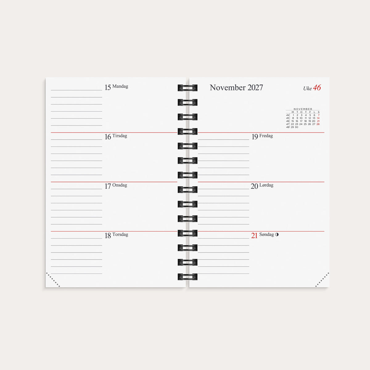 Kalender Gemini 2027 refill