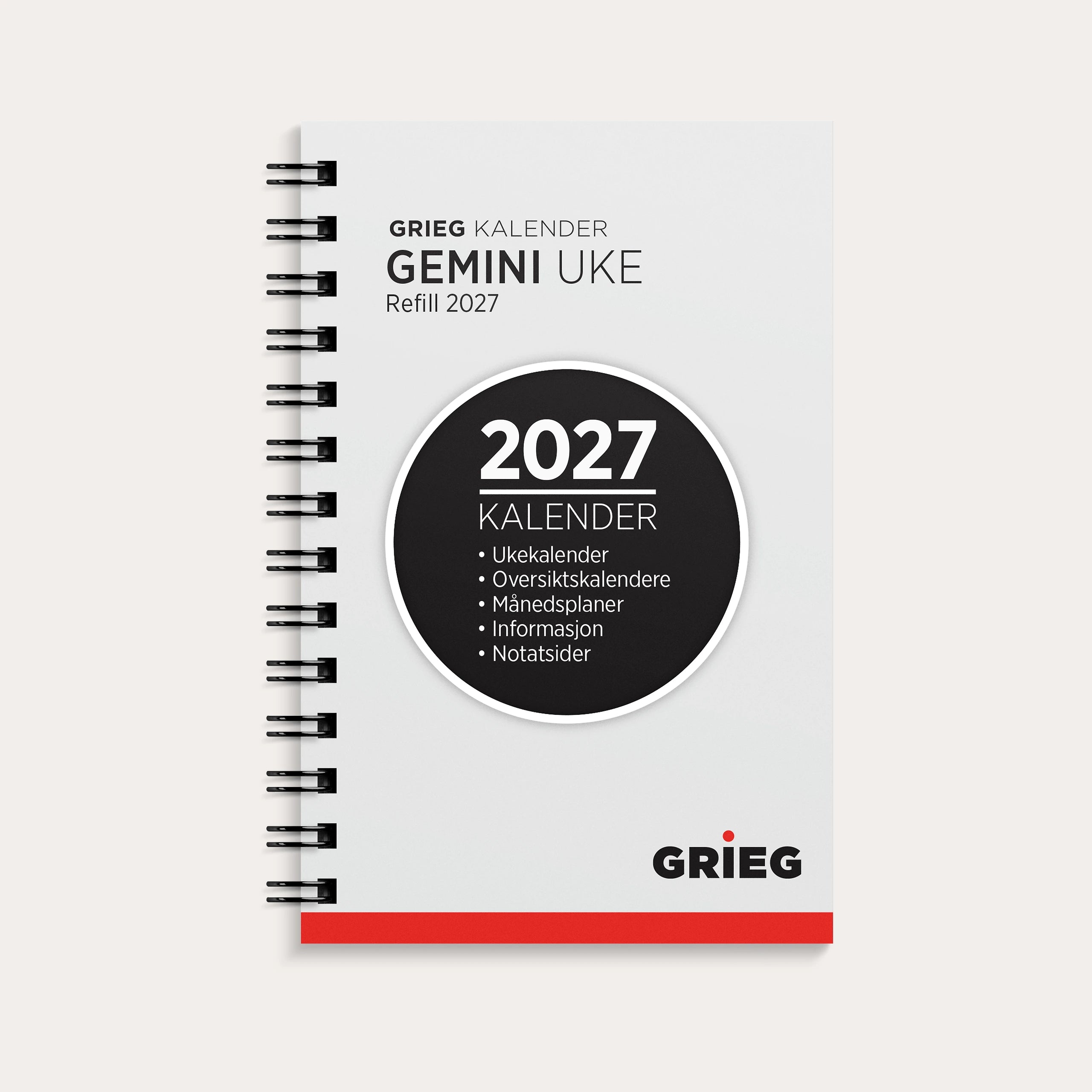 Kalender Gemini 2027 refill
