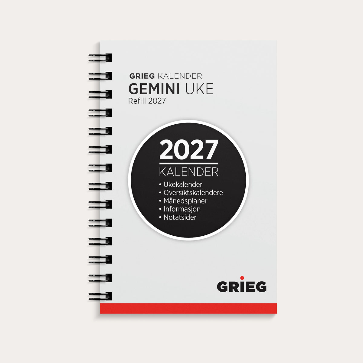 Kalender Gemini 2027 refill