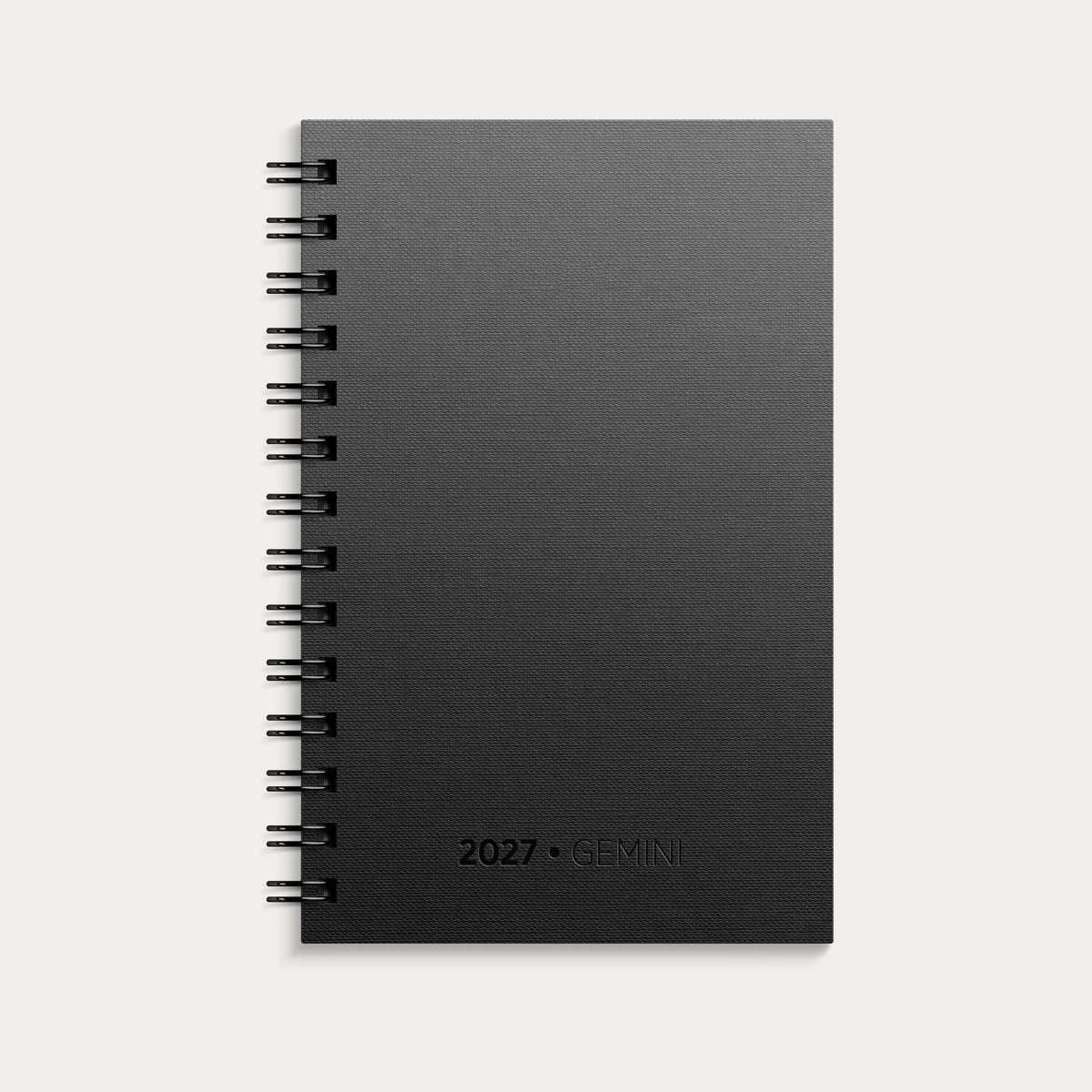 Kalender Gemini 2027 sort kartong