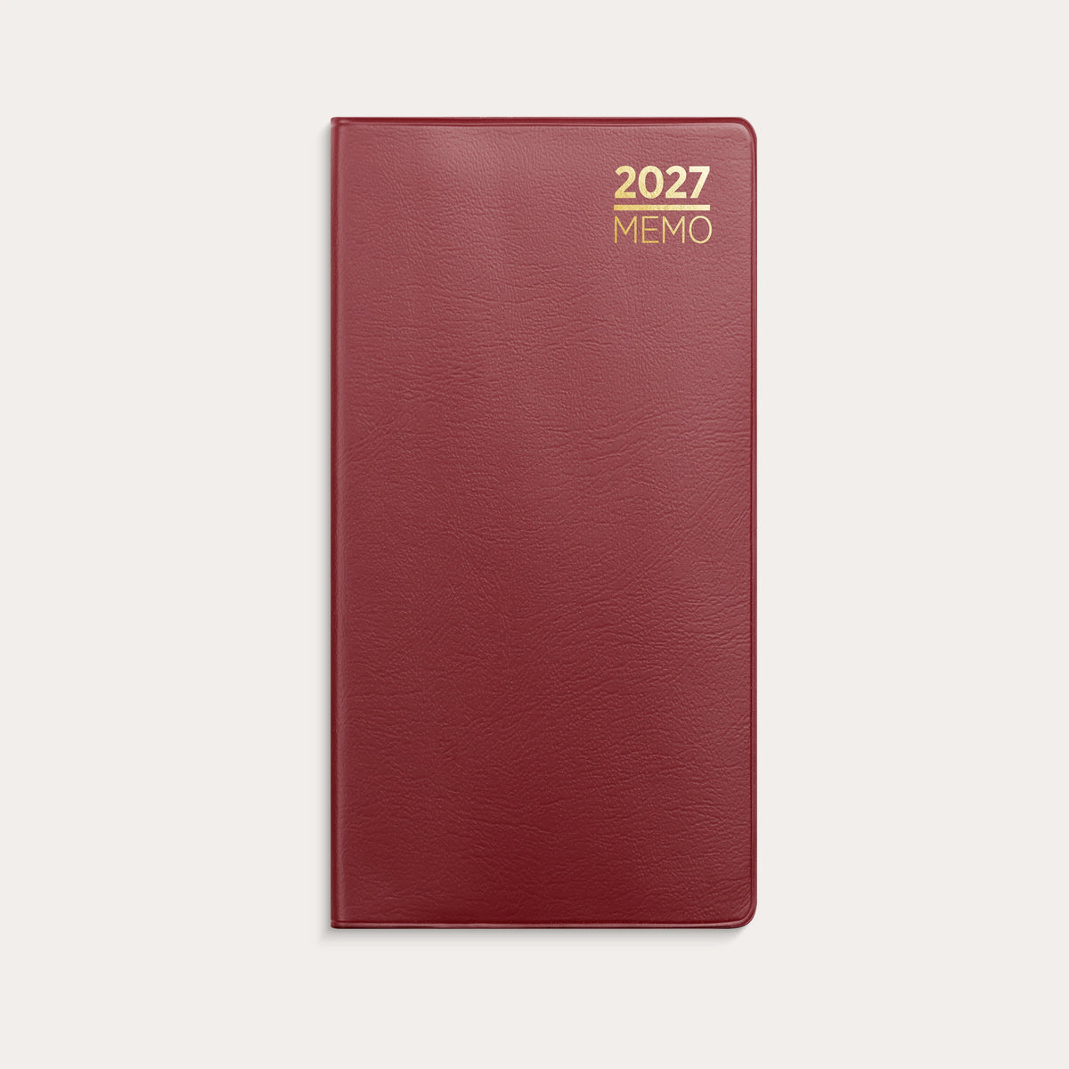 Kalender Memo 2027 burgunder