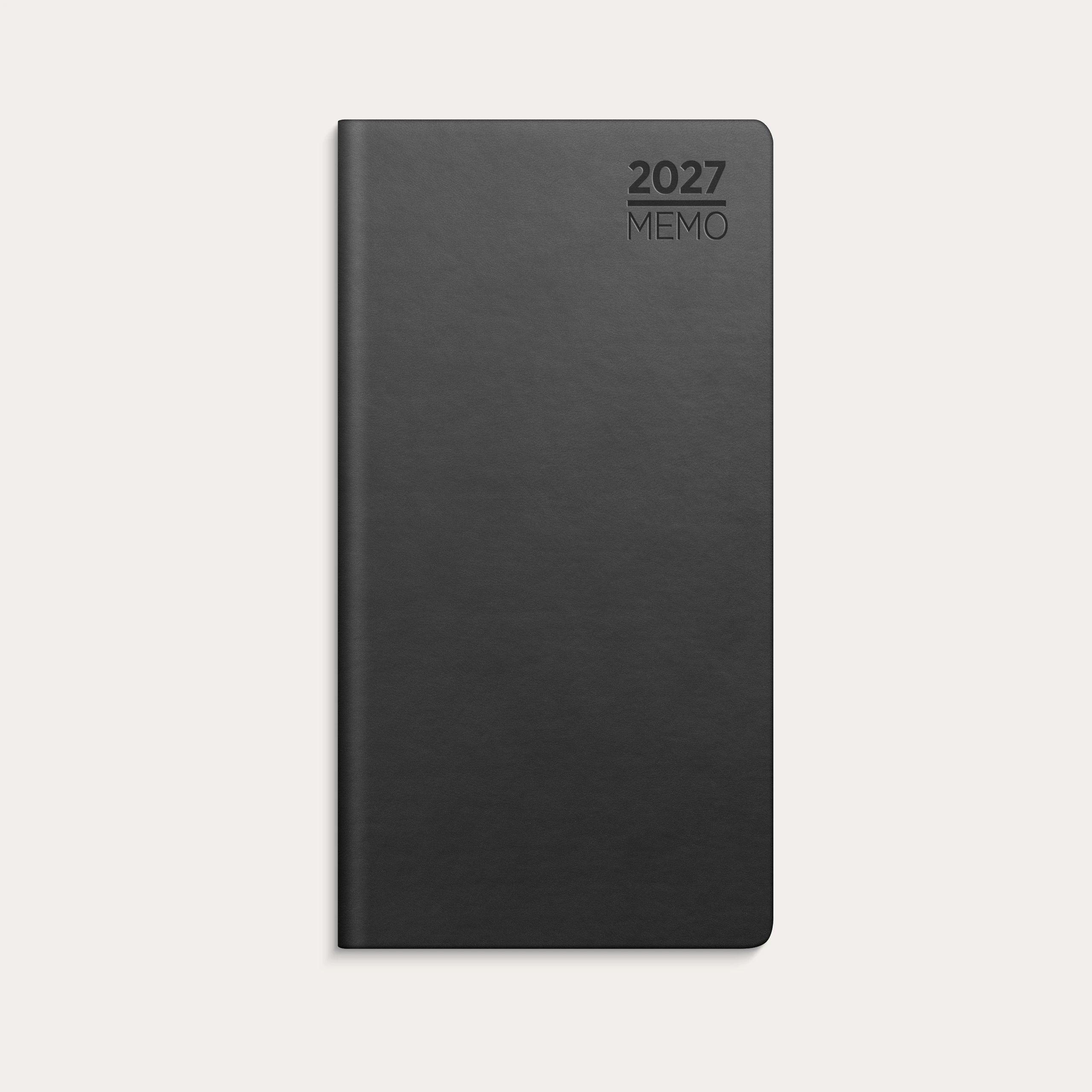 Kalender Memo 2027 grå