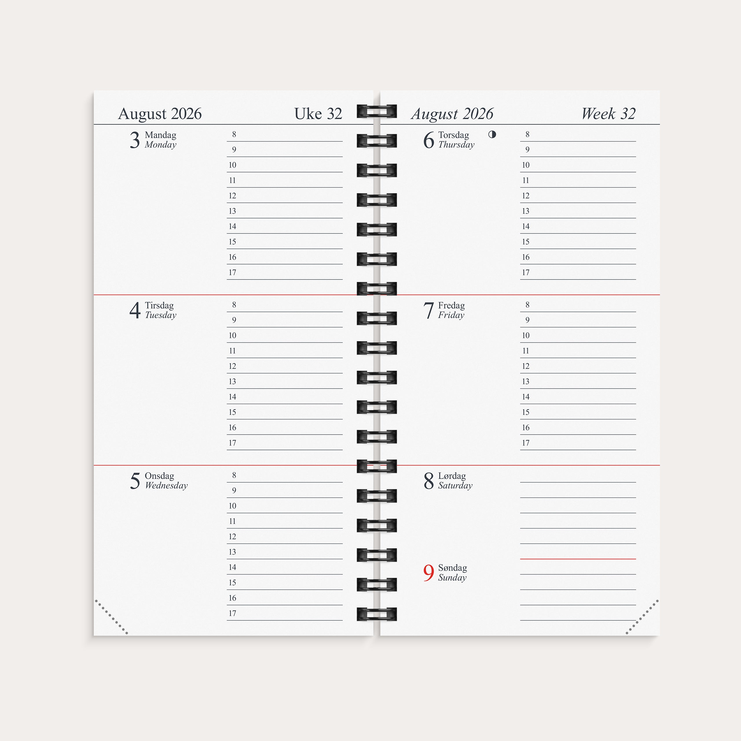 Kalender Memo 2026 refill