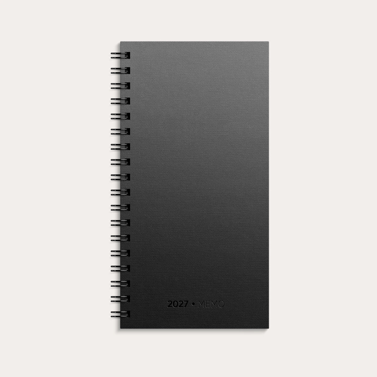 Kalender Memo 2027 sort kartong