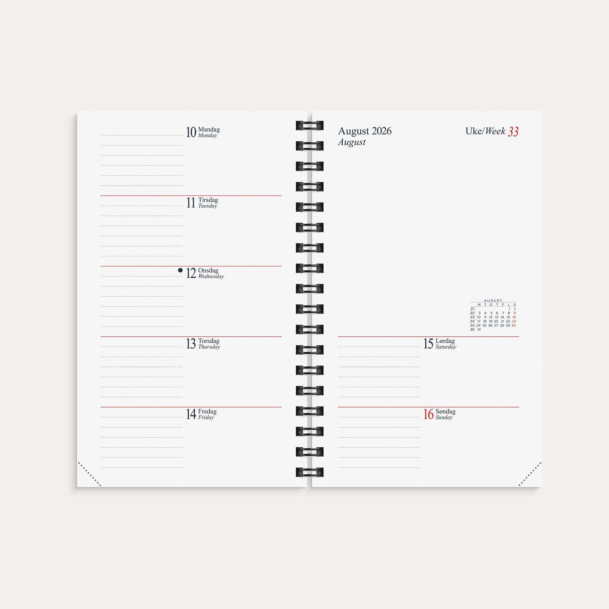 Kalender Maxi 2026 refill – detail view