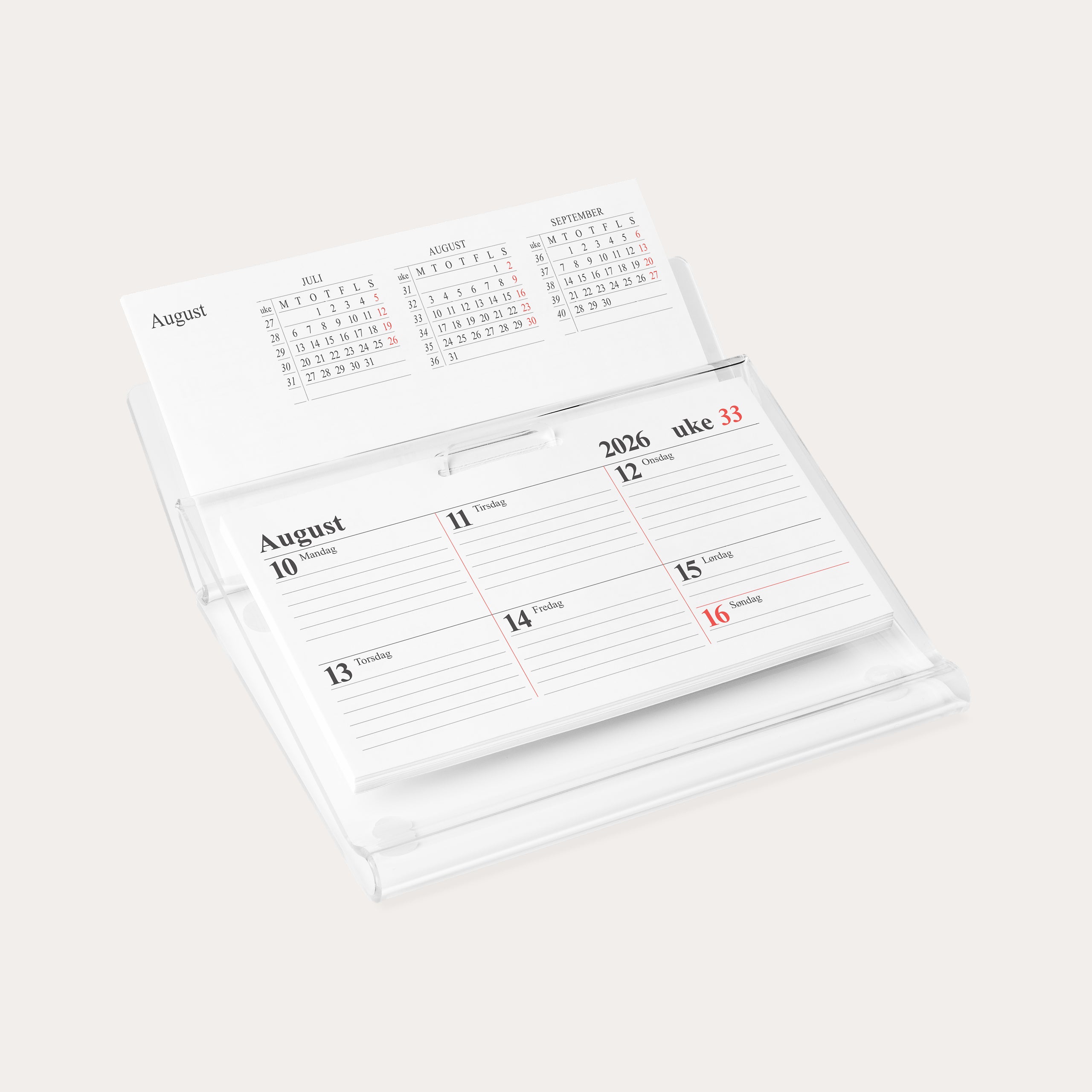 Uke Bordkalender 2026