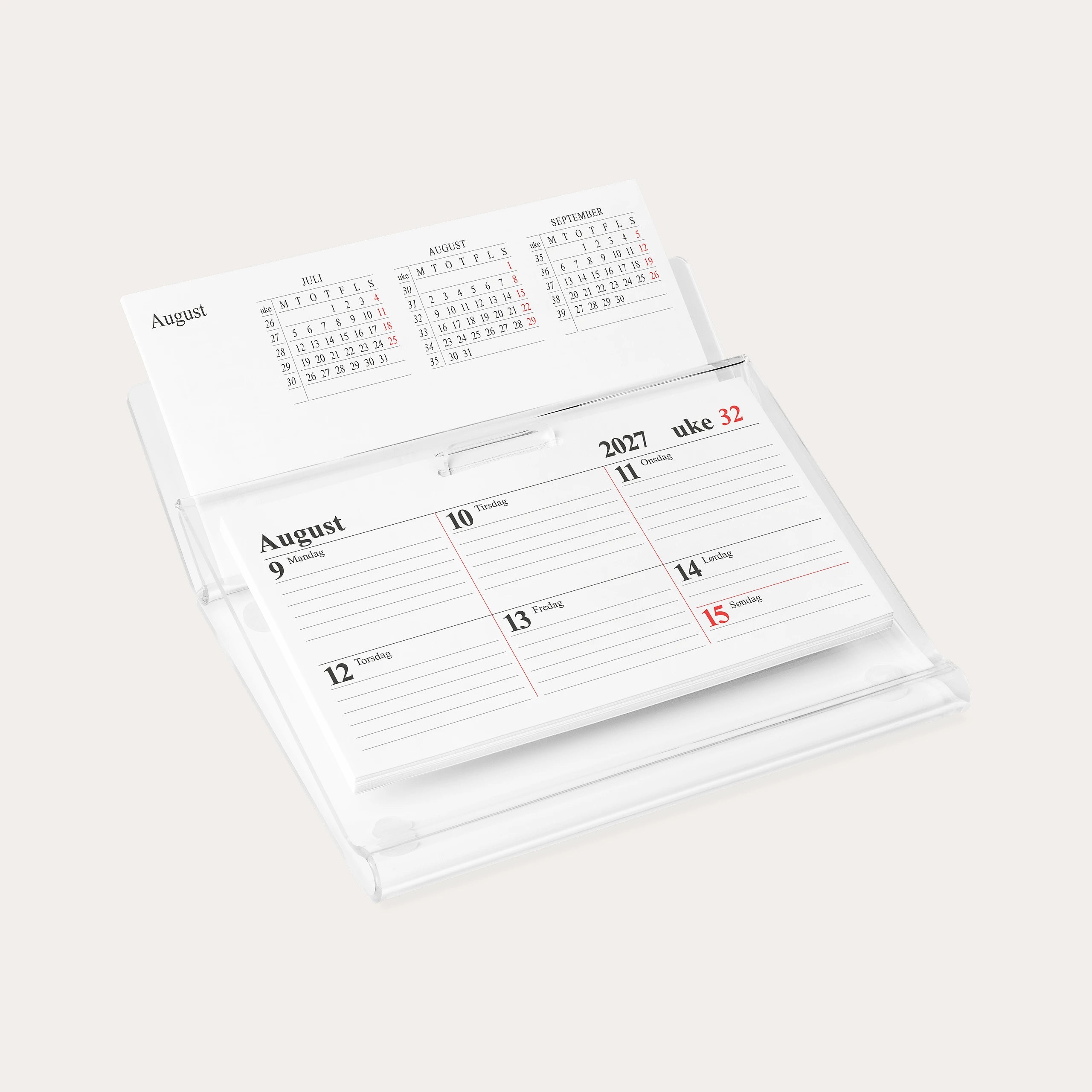 Uke Bordkalender 2027