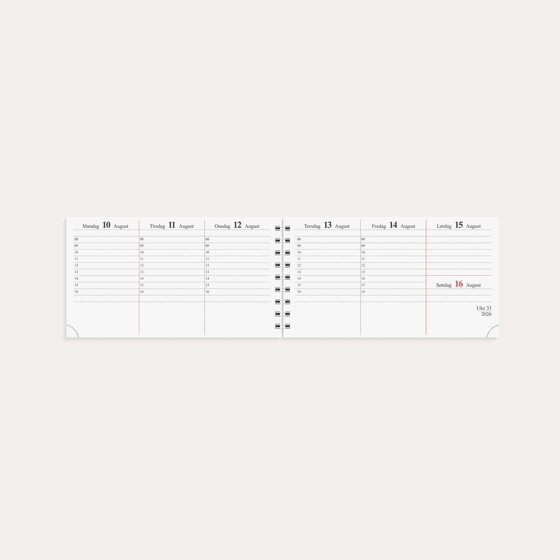 Kombikalender 2026 – detail view
