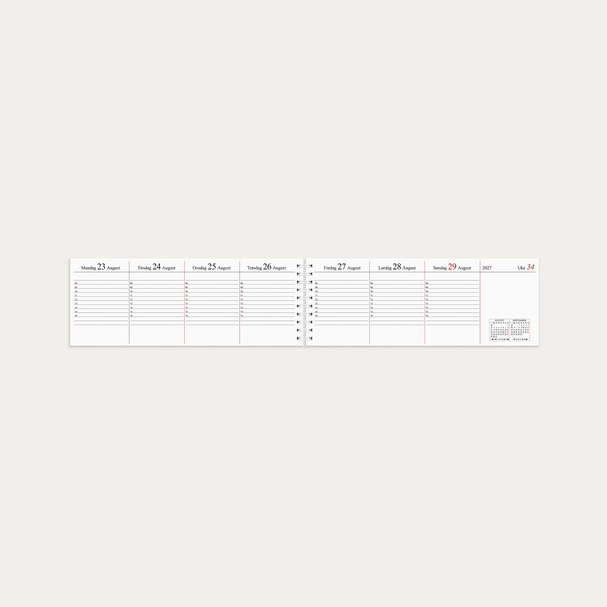 Plankalender 2027