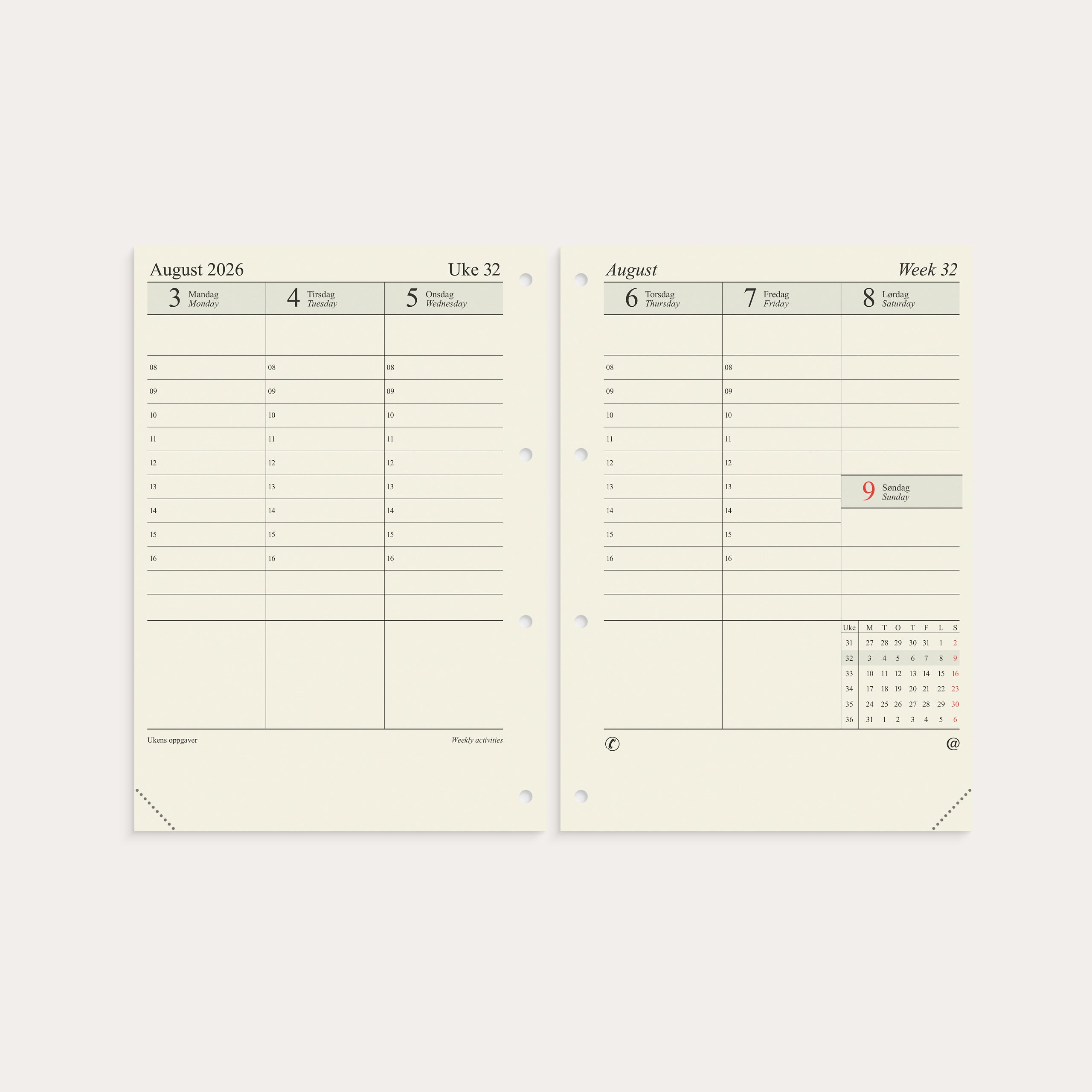 Årspakke 2026 A4 Uke