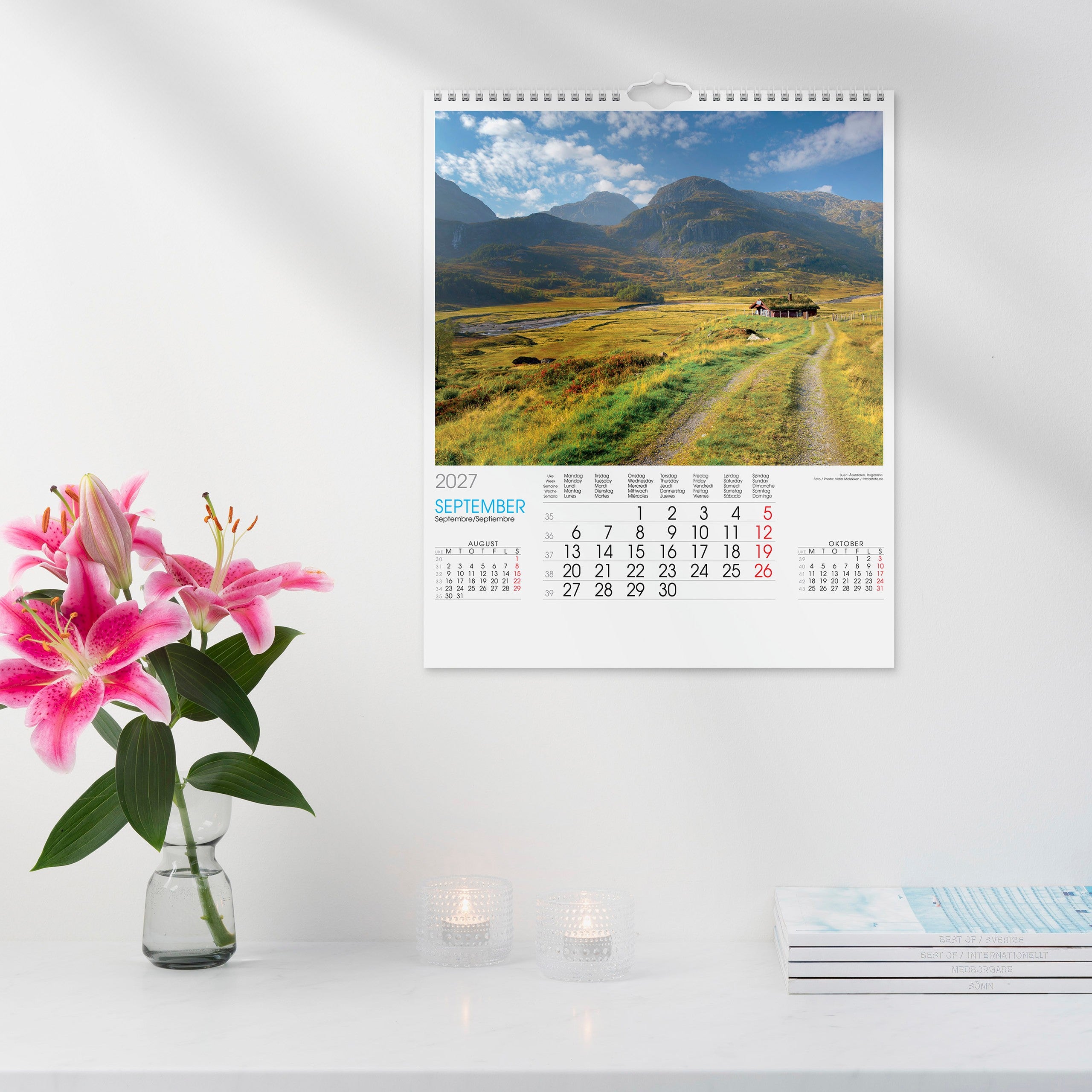 Billedkalender Norge 2027