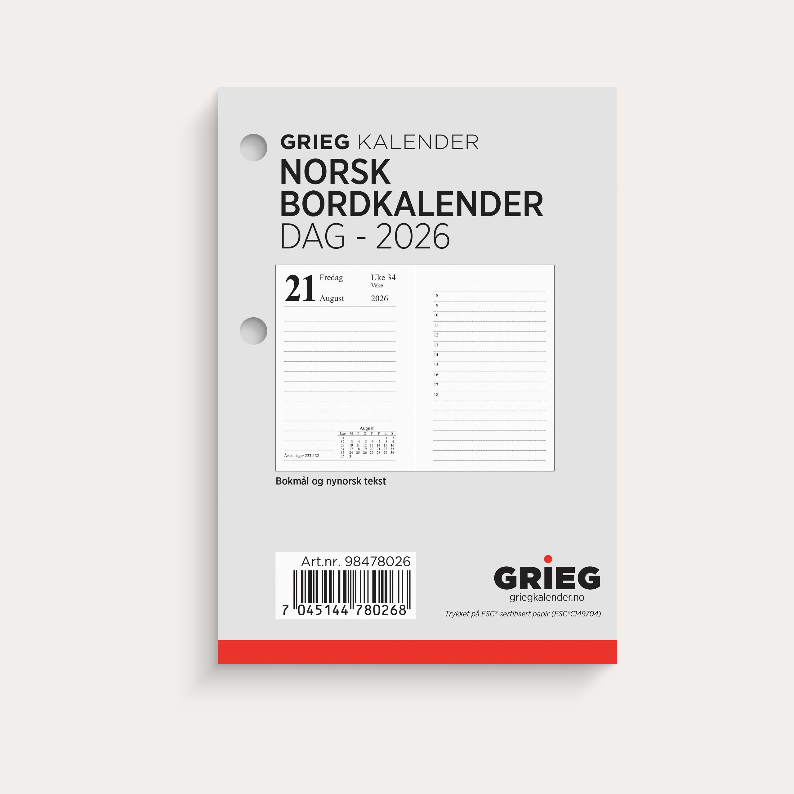 Norsk Bordkalender 2026