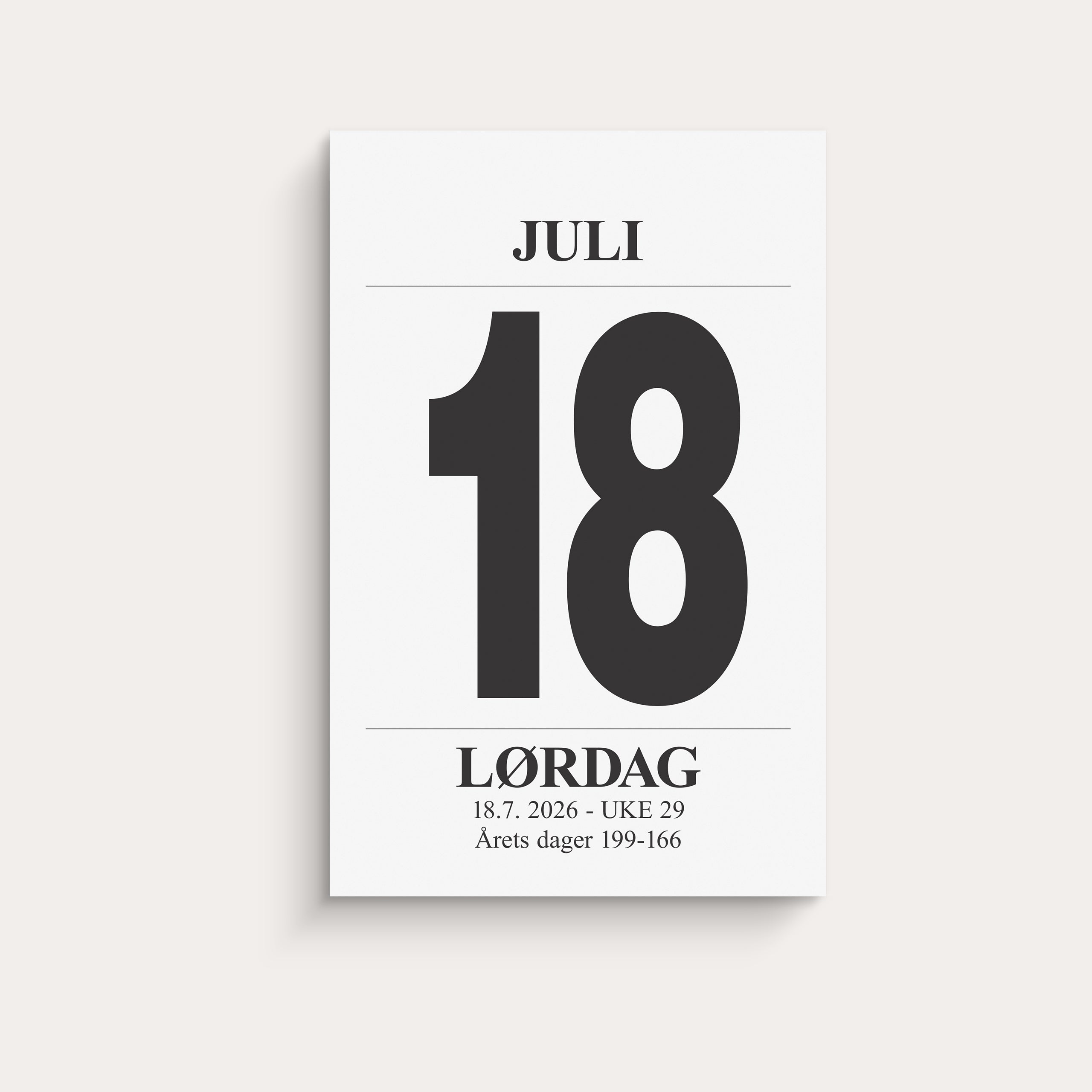 Avrivningskalender 2026 Medium