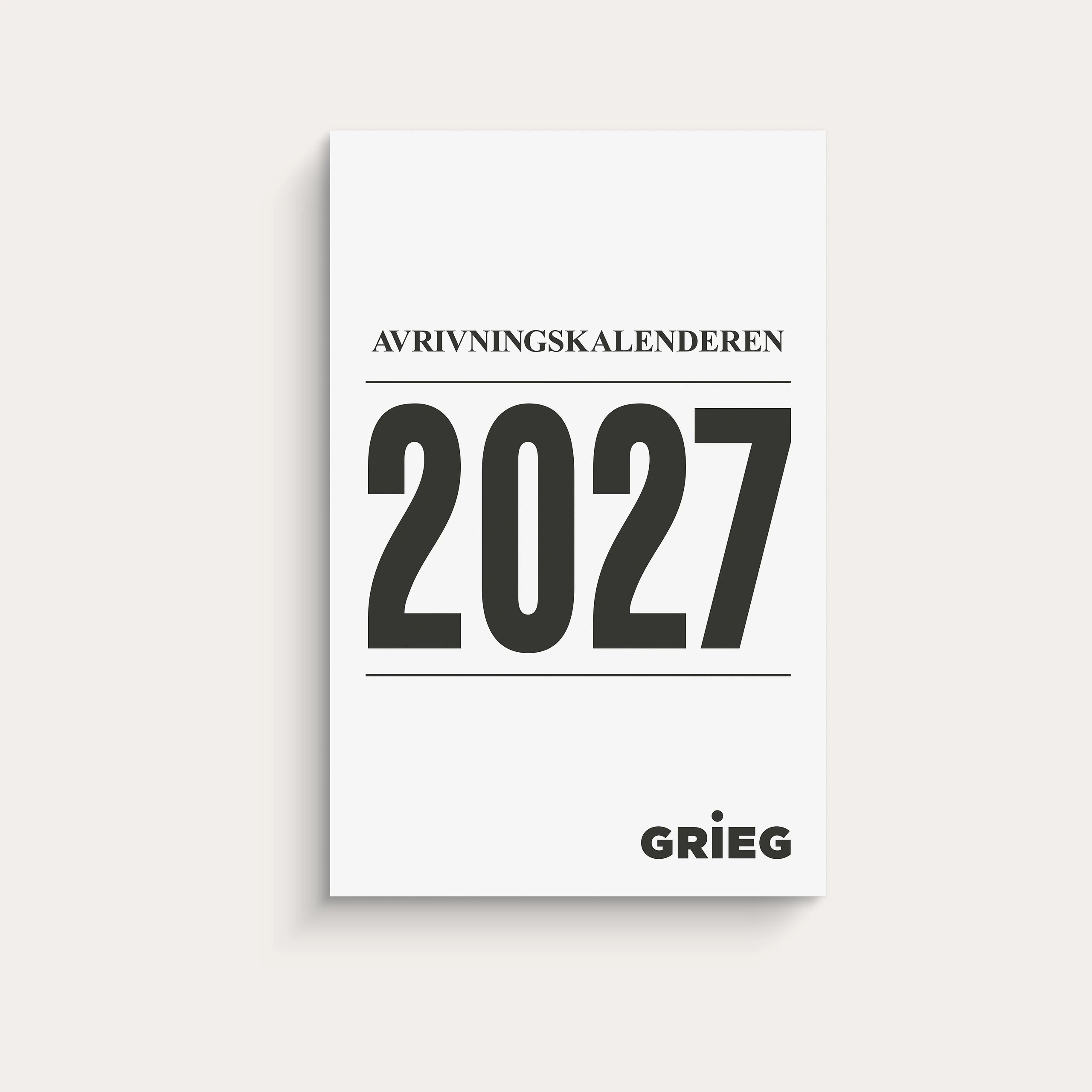 Avrivningskalender 2027 Medium