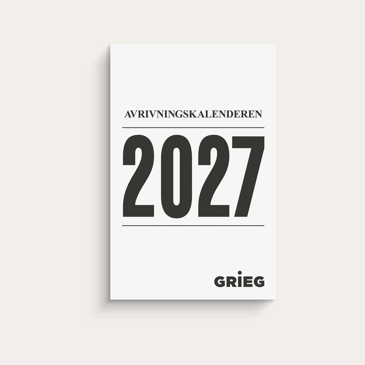 Avrivningskalender 2027 Medium
